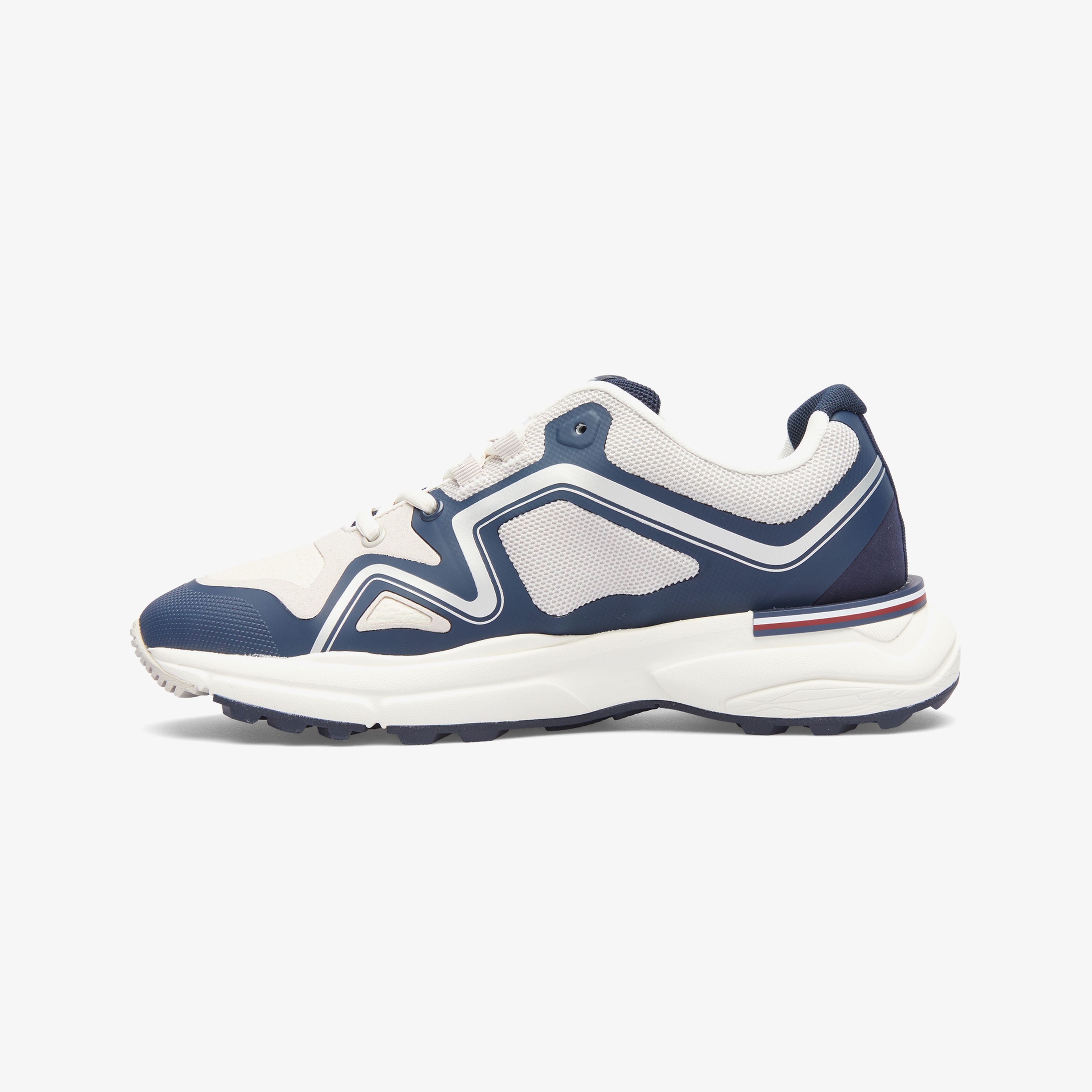 Tommy Hilfiger M Runner Tech Knit Lth Mix Erkek Mavi Sneaker