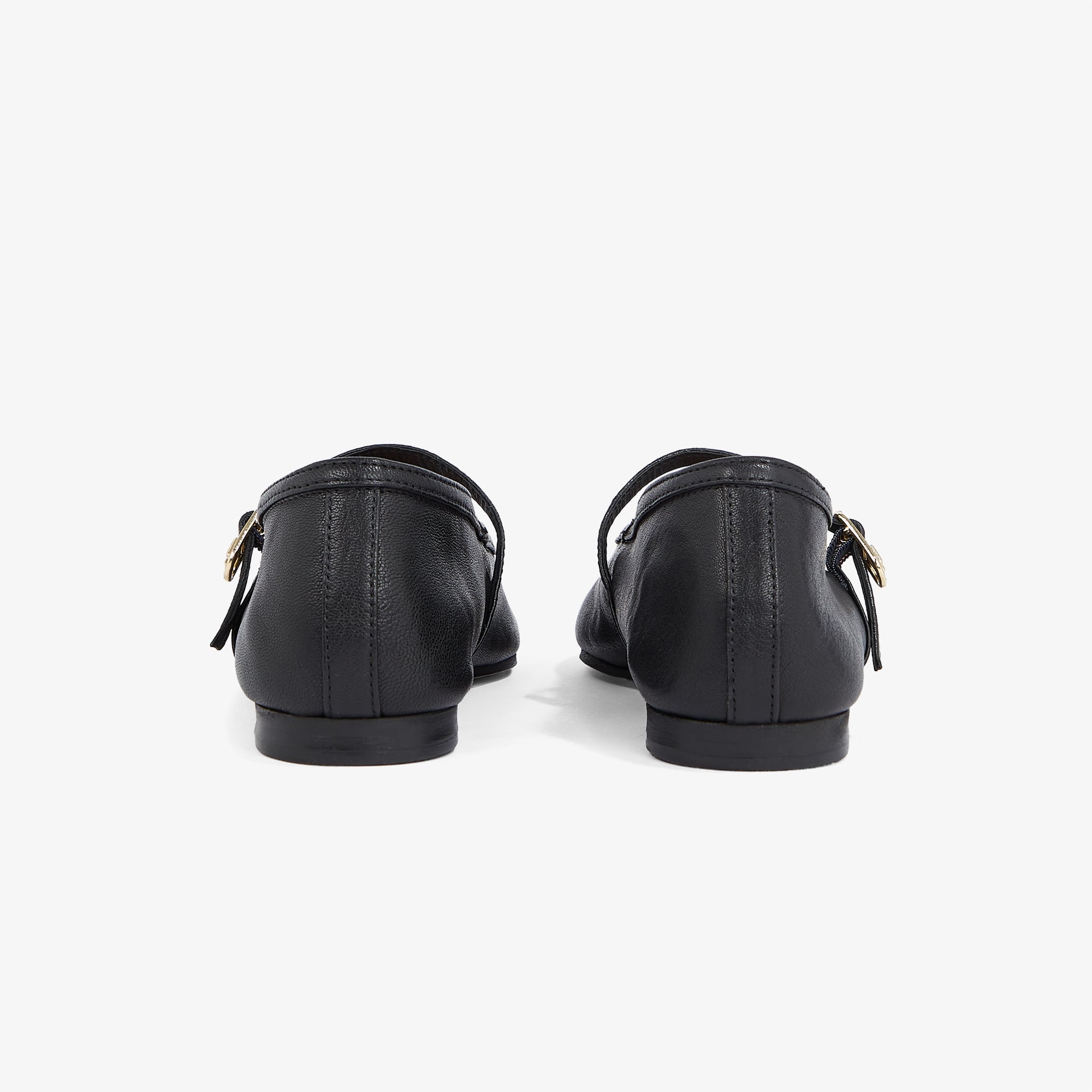 Tommy Hilfiger Ballerina Maryjane Soft Leather Kadın Siyah Günlük Ayakkabı