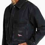 Tommy Jeans Cropped Washed Kadın Lacivert Ceket