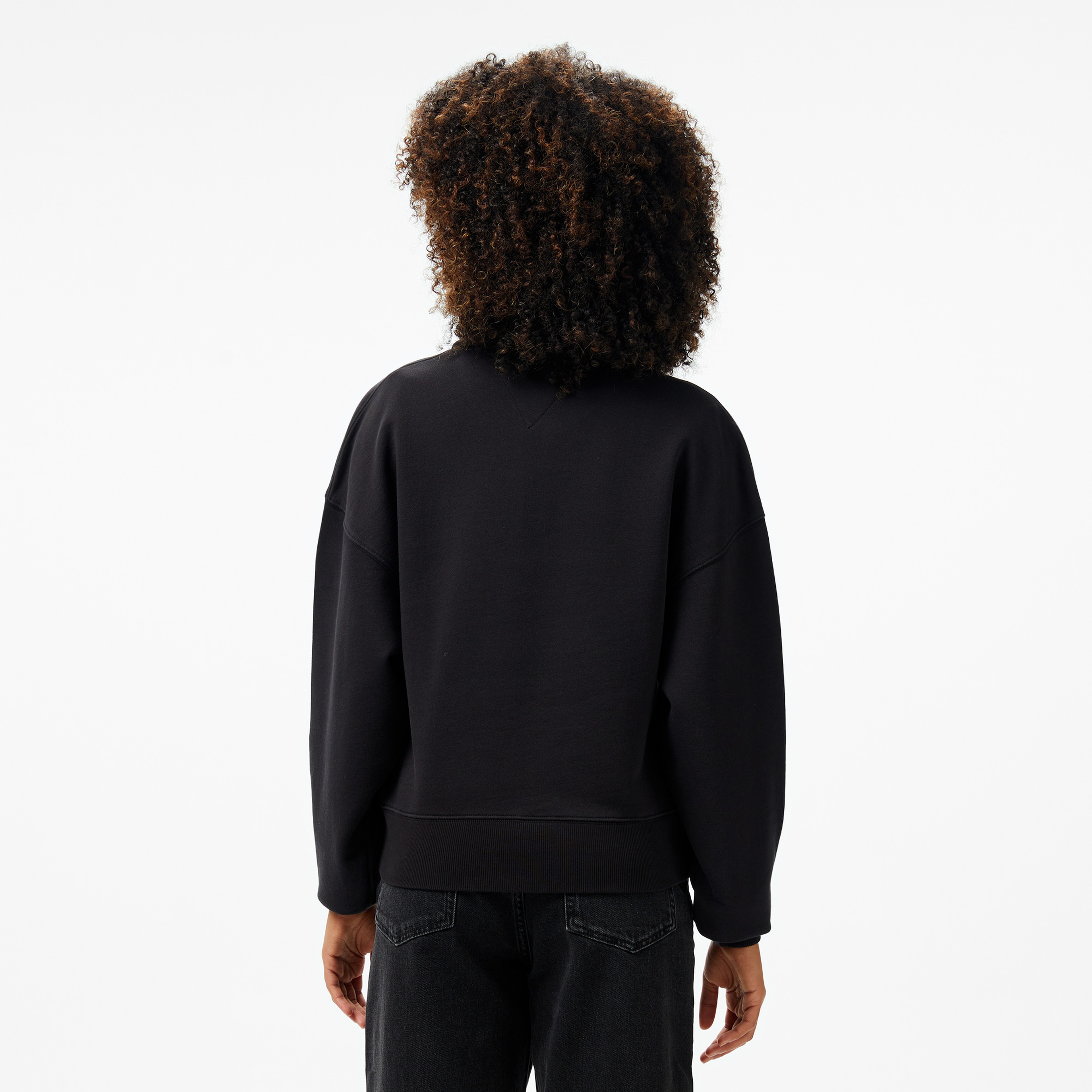 Tommy Jeans H Graphic Hwk Kadın Siyah Sweatshirt