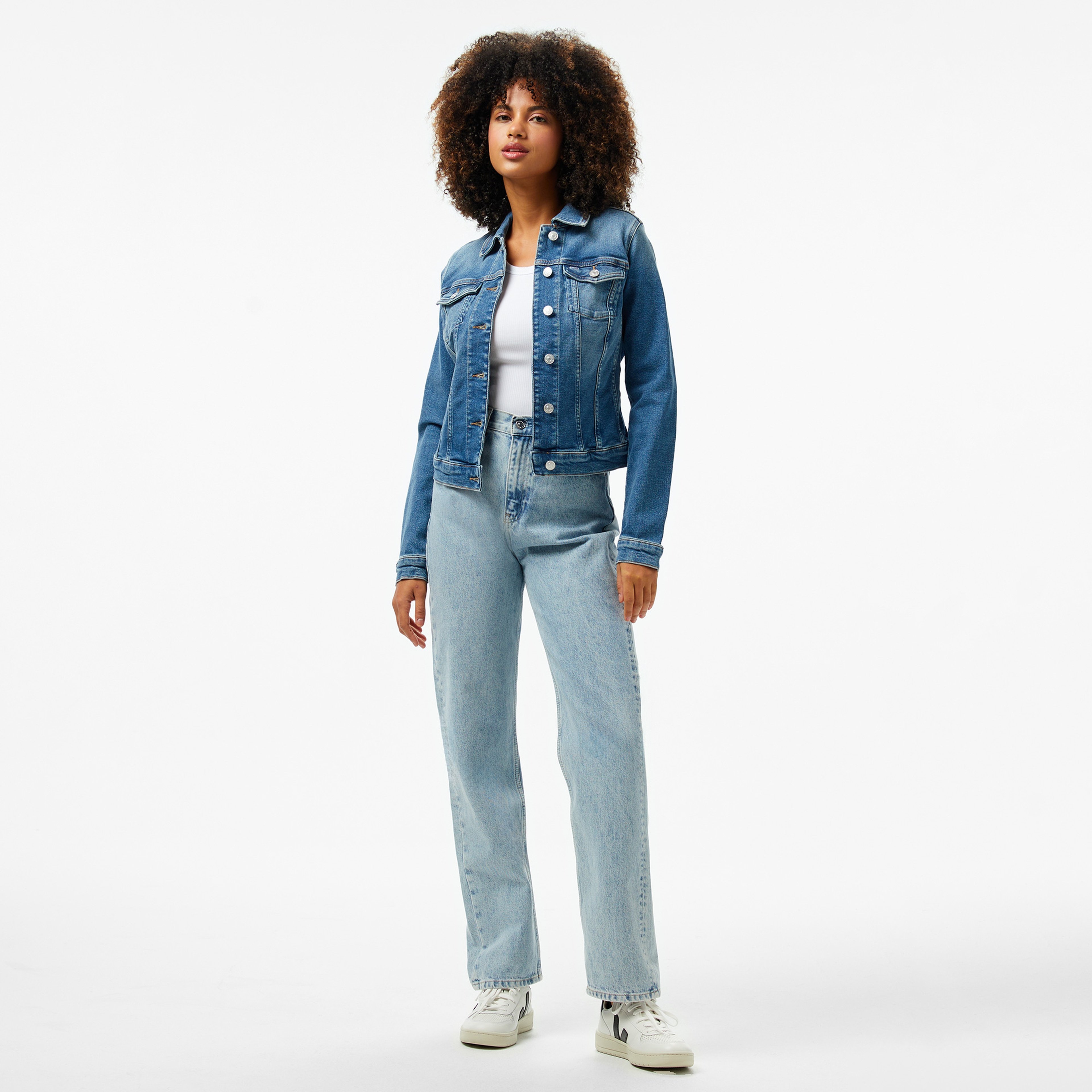 Tommy Jeans Vivianne Skn Ai1232 Kadın Mavi Ceket