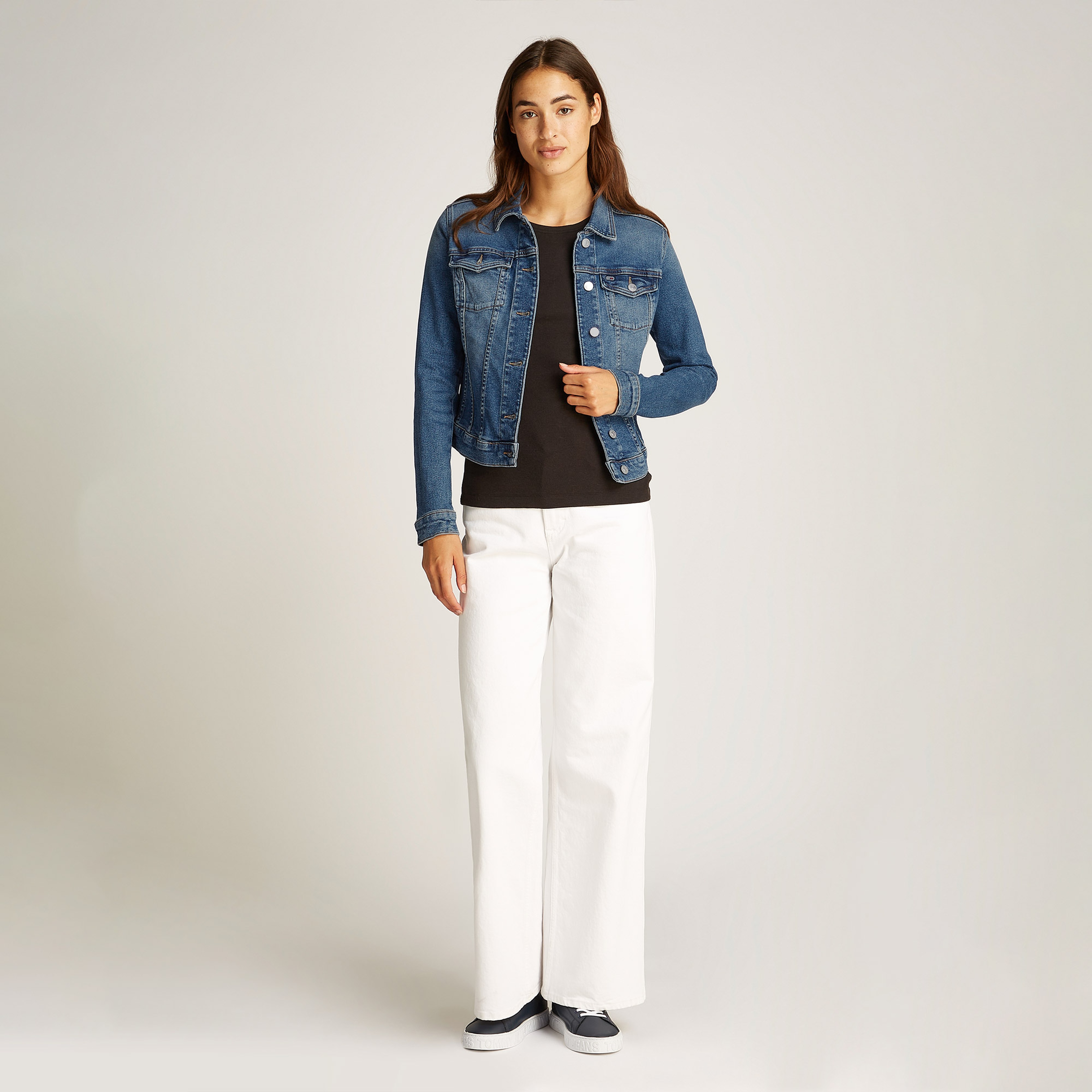 Tommy Jeans Vivianne Skn Ai1232 Kadın Mavi Ceket