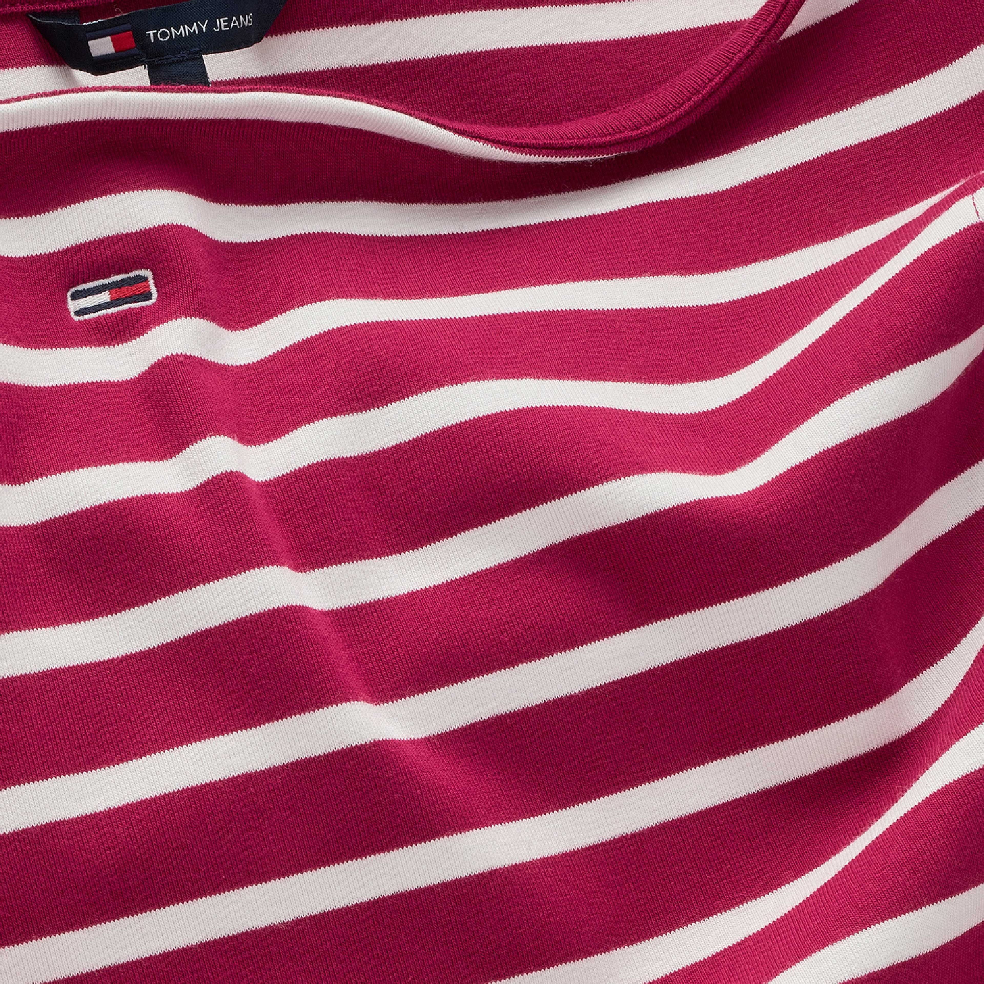 Tommy Jeans Boat Neck Ext Kadın Kırmızı T-Shirt