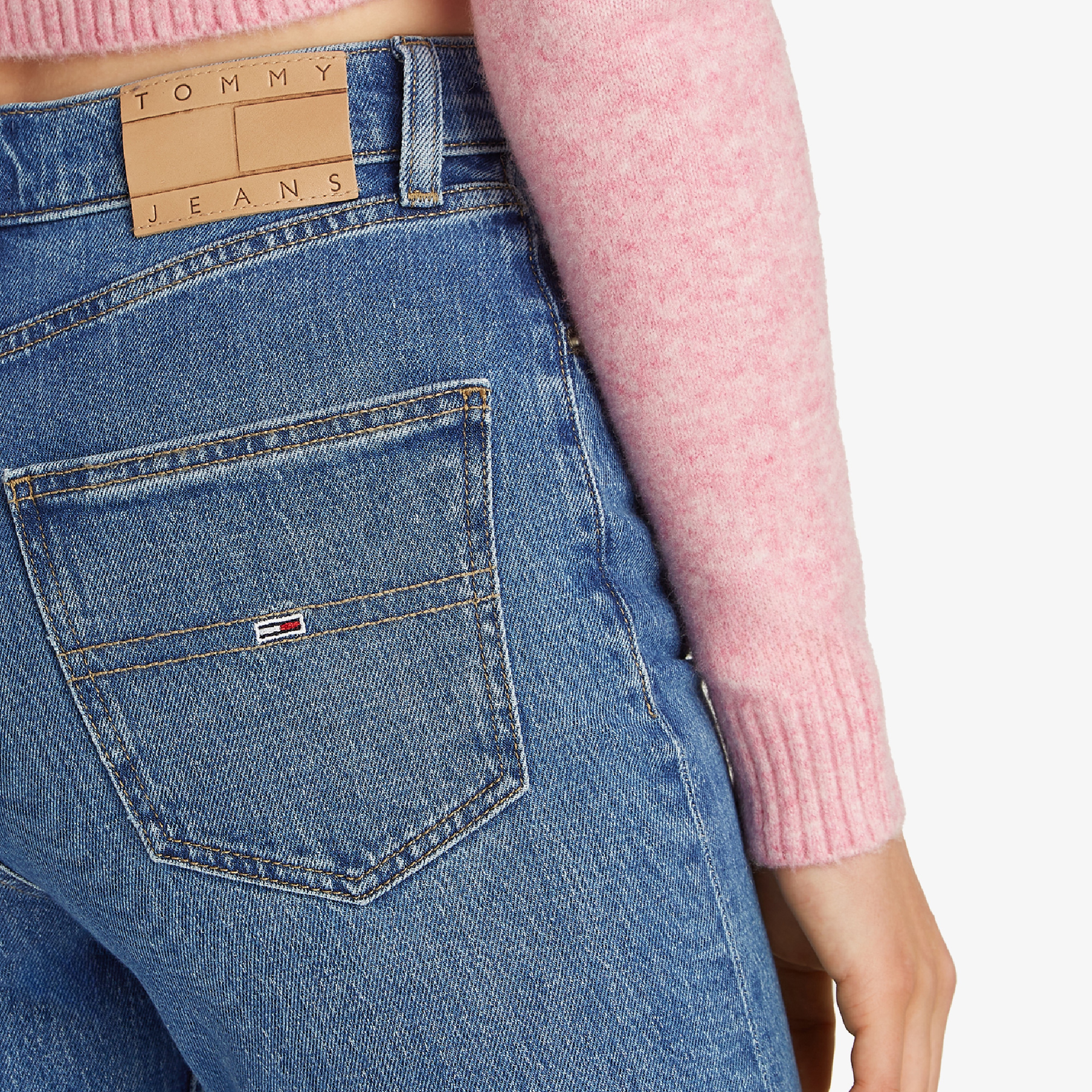 Tommy Jeans Layla Hr Slim Straight Ch0130 Kadın Lacivert Jean