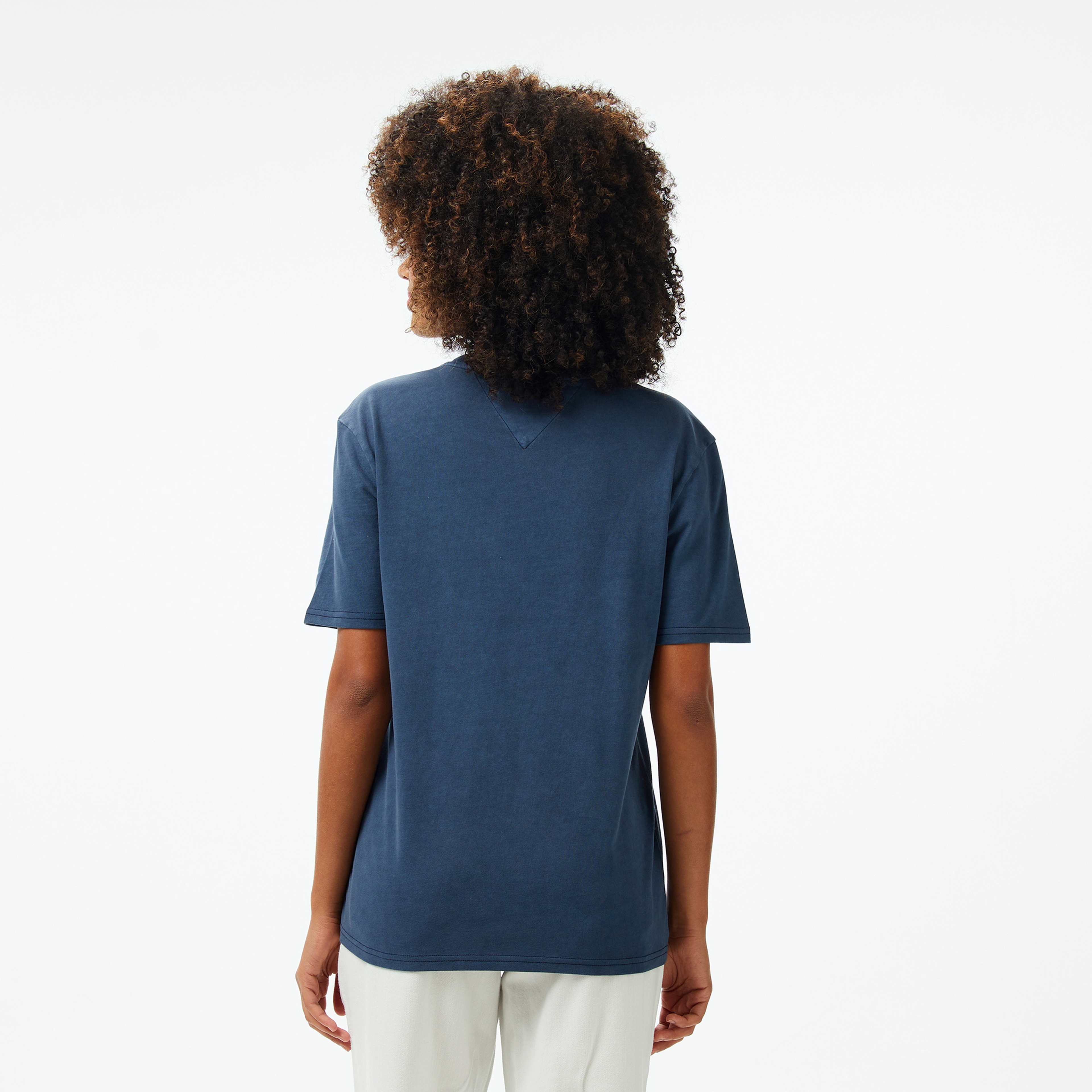 Tommy Jeans Rlx Gmd Varsity Kadın Lacivert T-Shirt