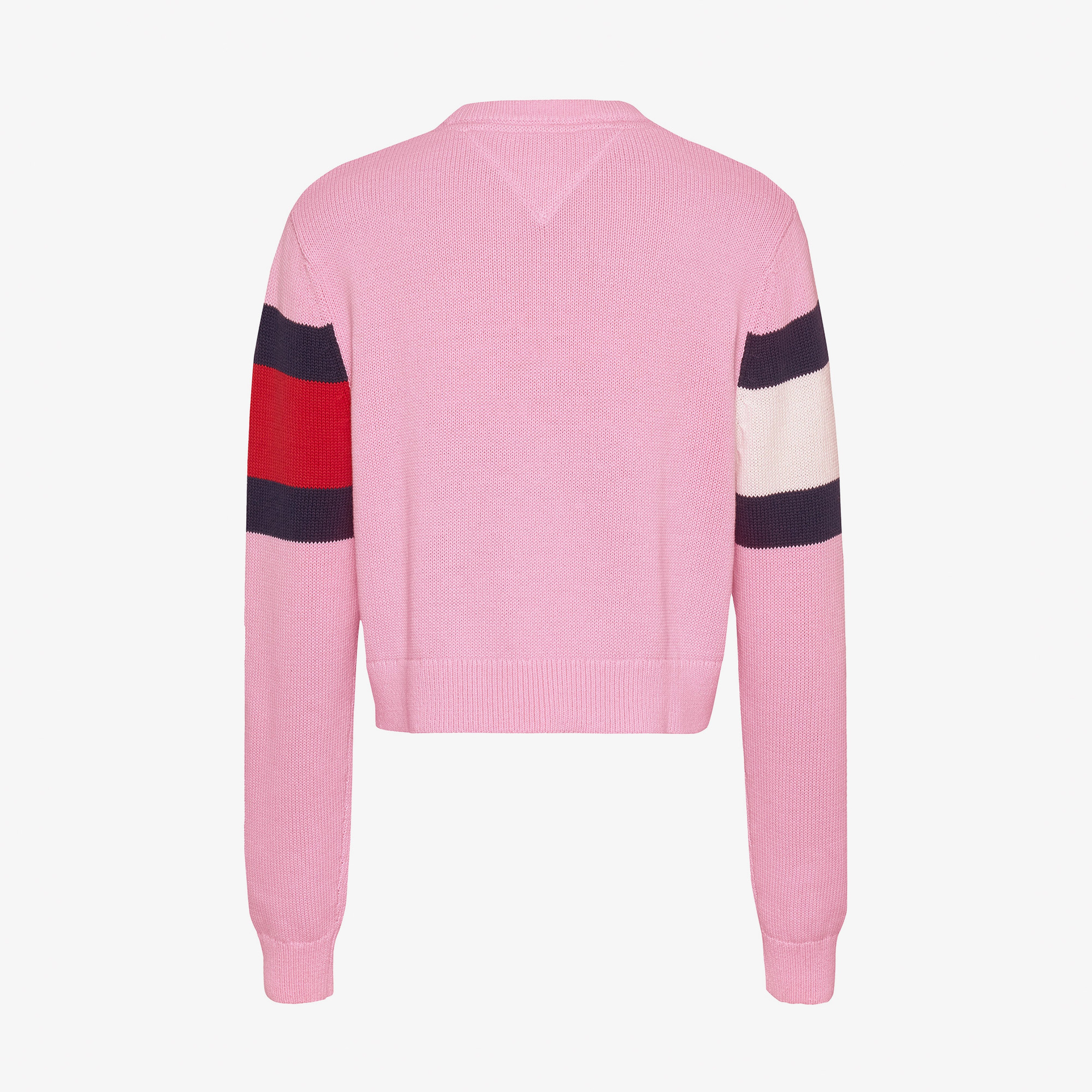 Tommy Jeans Center Flag Ext Kadın Pembe Kazak