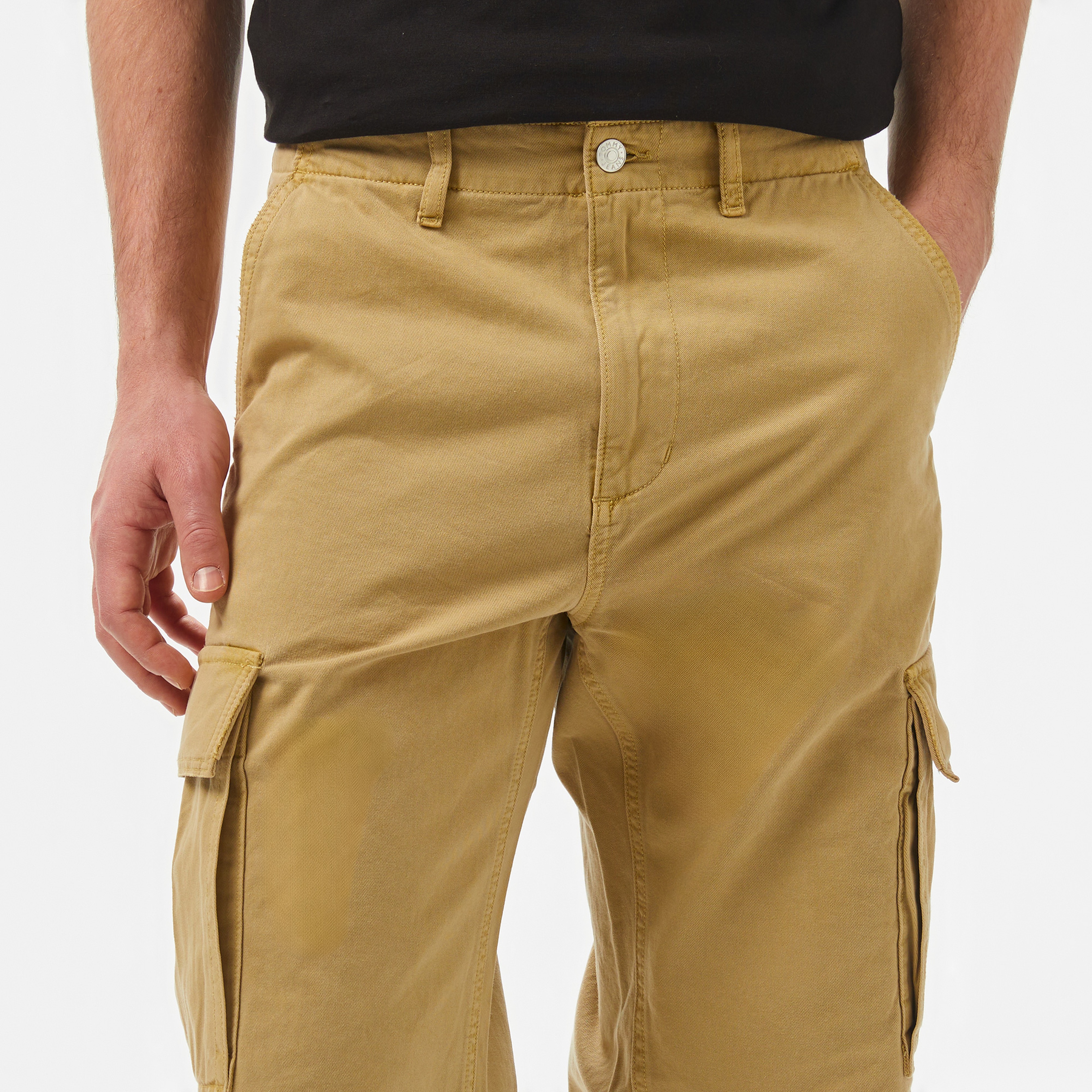 Tommy Jeans Jaimie Cotton Cargo Erkek Bej Pantolon