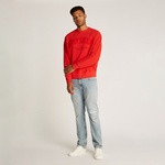 Tommy Jeans Rlx Vintage Varsity Crew Erkek Kırmızı Sweatshirt