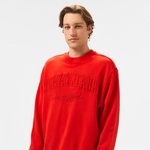 Tommy Jeans Rlx Vintage Varsity Crew Erkek Kırmızı Sweatshirt