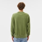 Tommy Jeans Rlx Tj Label Crew Ext Erkek Yeşil Sweatshirt