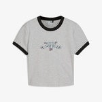 Puma Downtown Graphic Baby Kadın Gri T-Shirt
