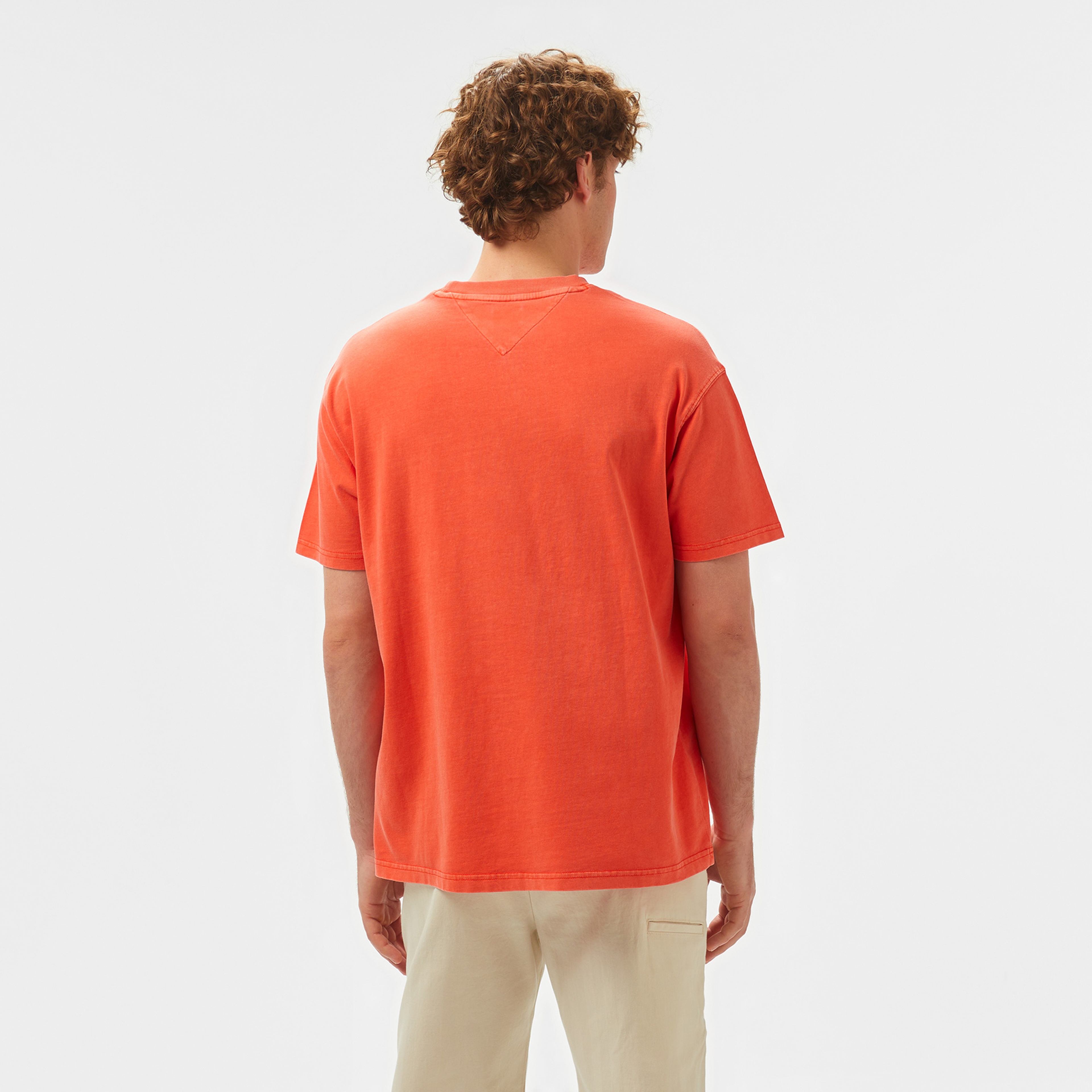 Tommy Jeans Rlx Tj Label Erkek Turuncu T-Shirt