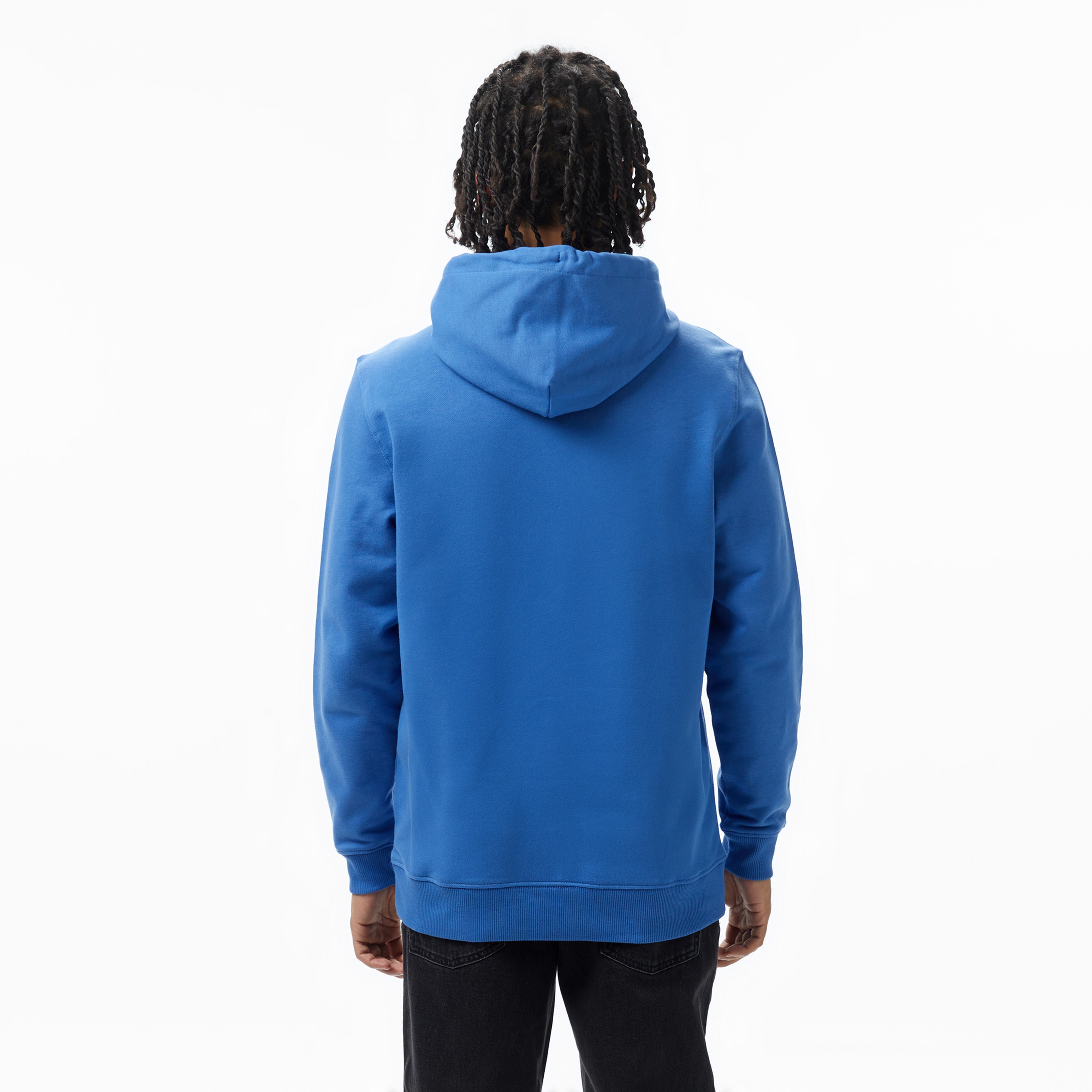 Tommy Jeans Reg Dna Flag Twist Hood Ext Erkek Mavi Sweatshirt