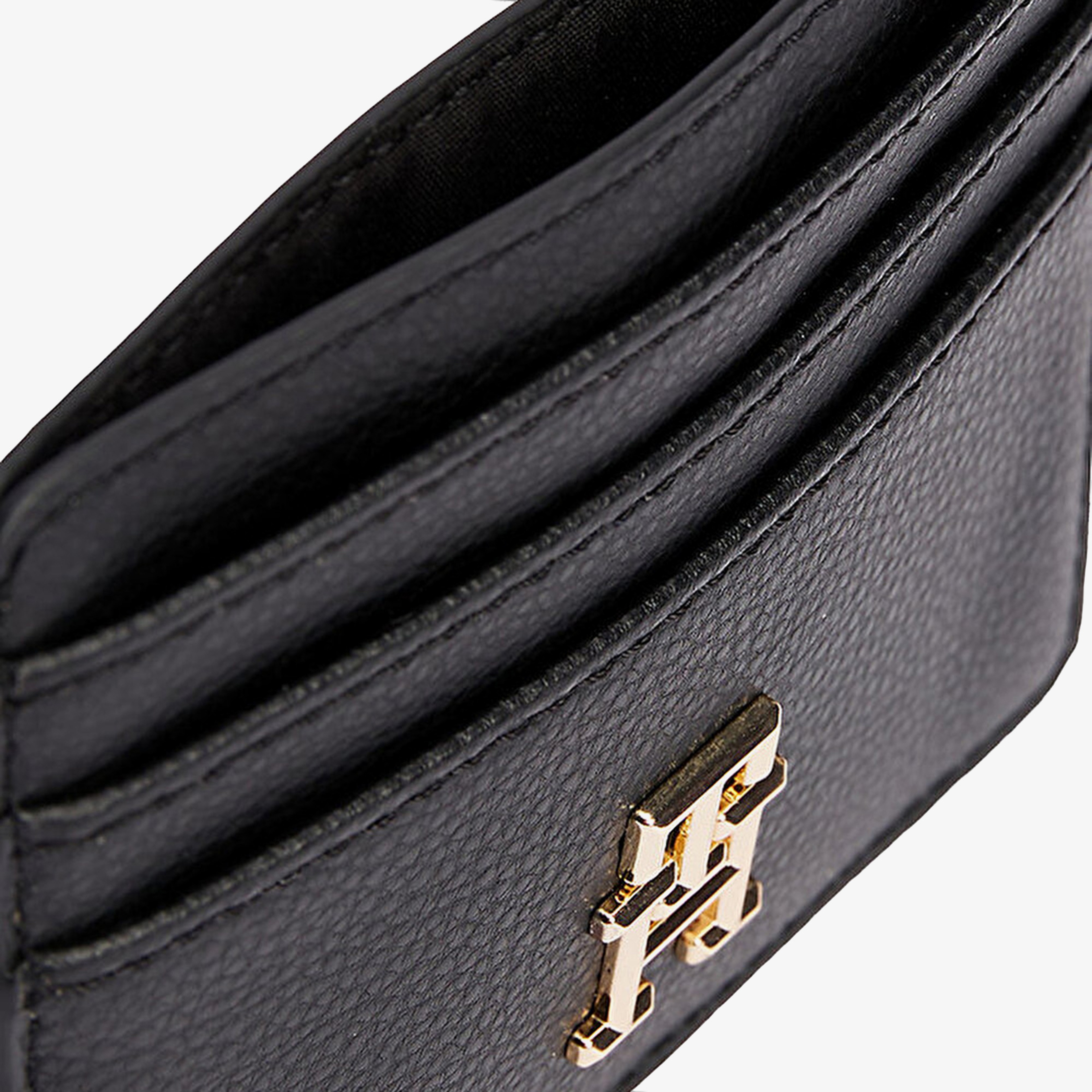 Tommy Hilfiger Th Logotape Kadın Siyah Kartlık