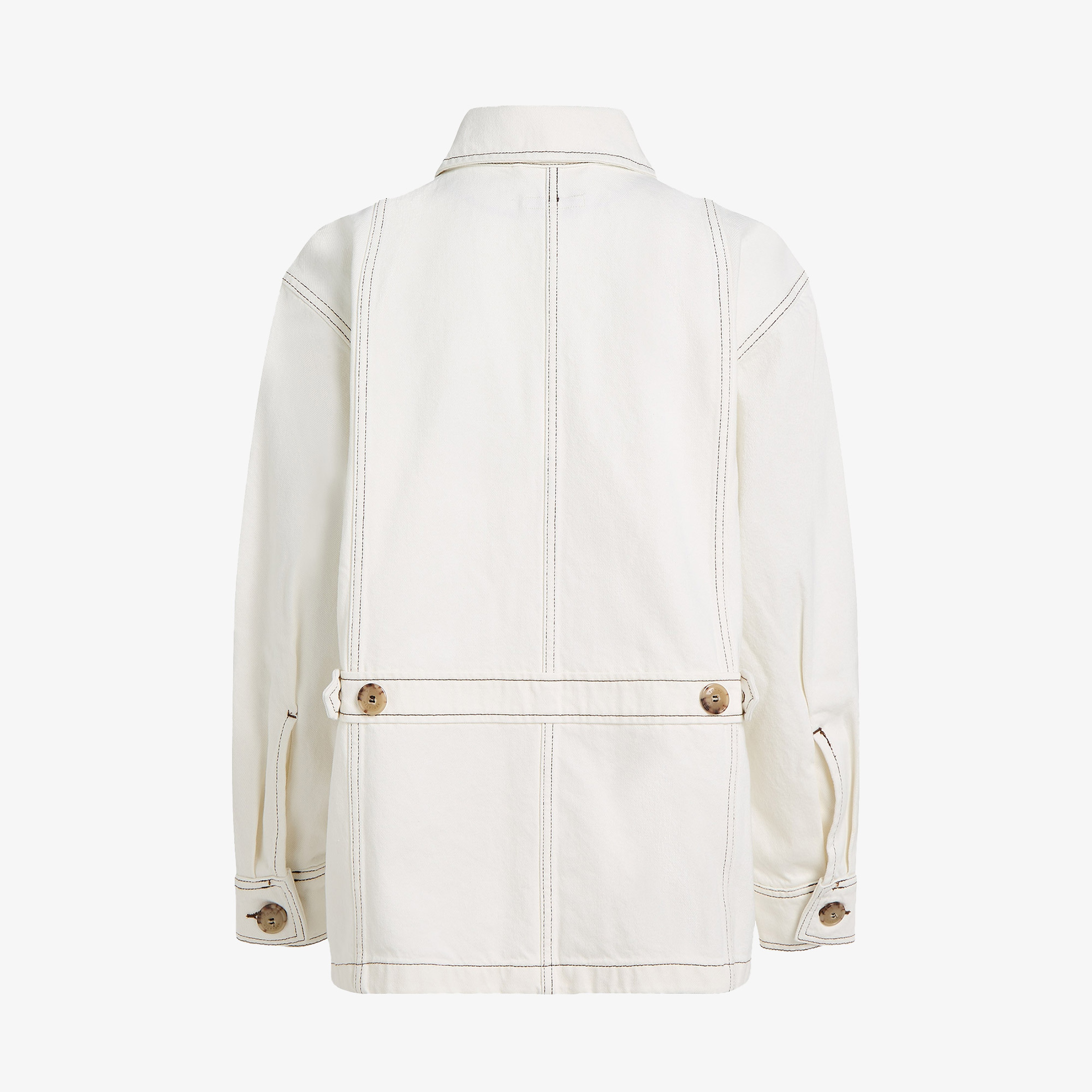 Tommy Hilfiger Dnm Oversized Utility Clr Kadın Beyaz Ceket