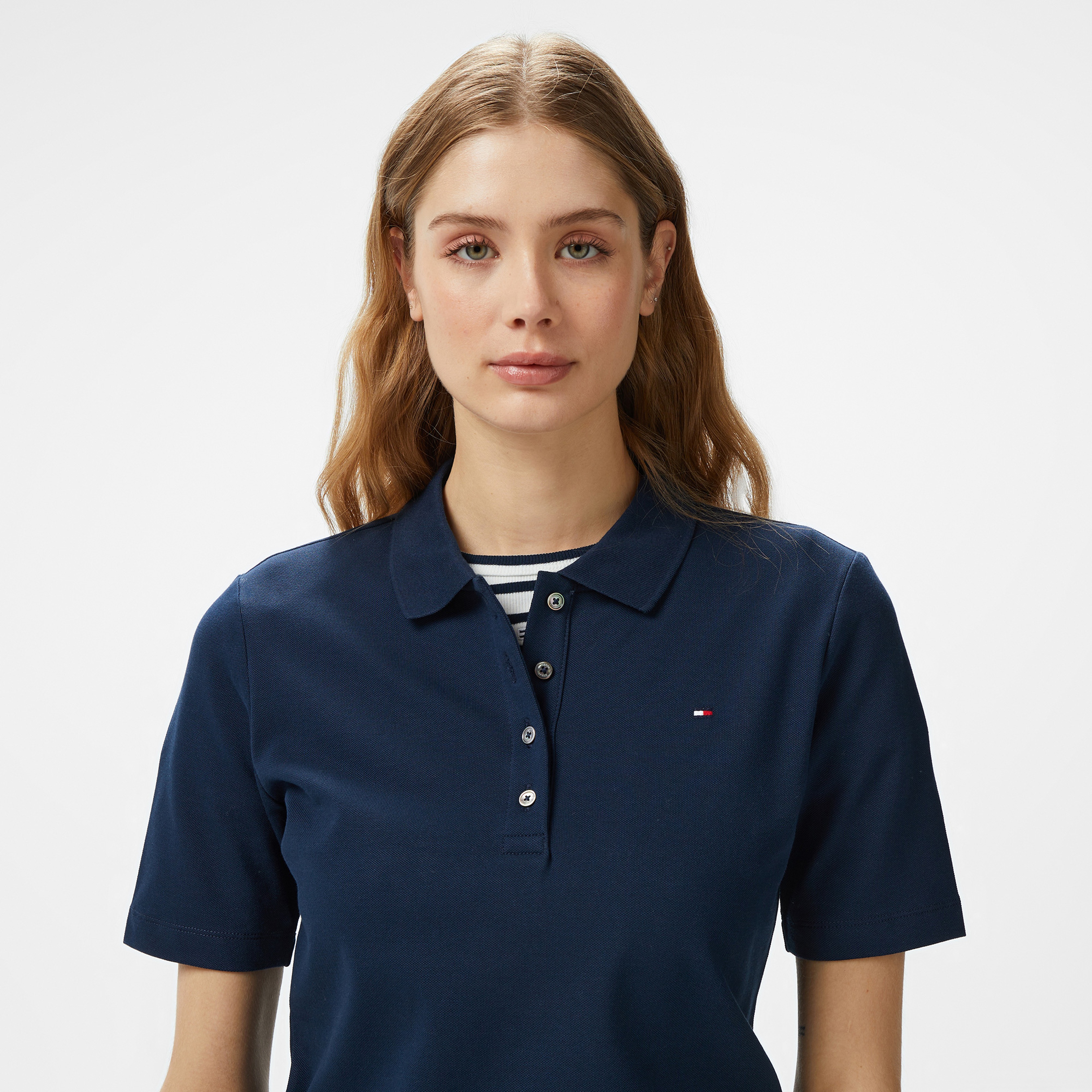 Tommy Hilfiger 1985 Reg Pique Kadın Lacivert Polo
