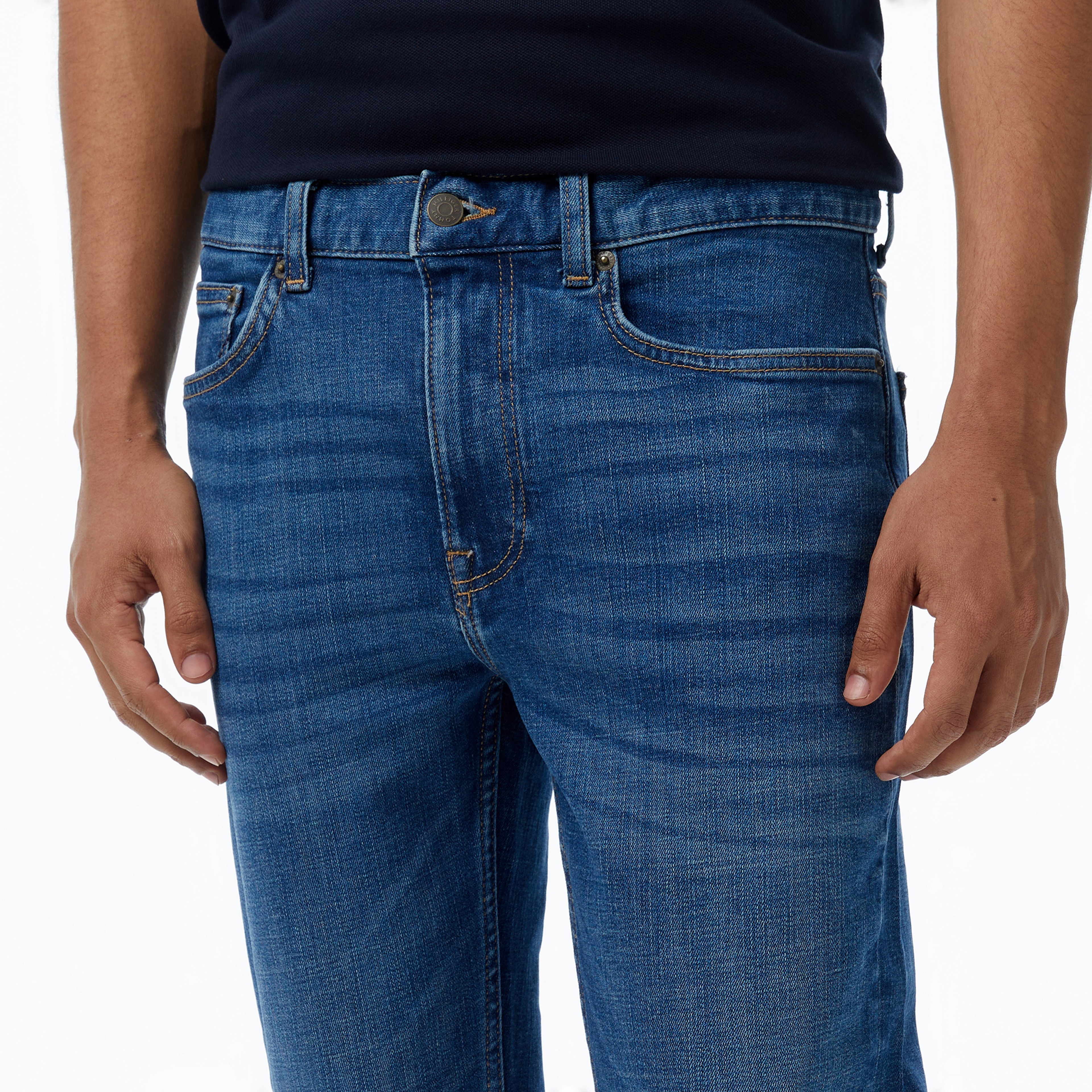 Tommy Hilfiger Slim Bleecker Pstr Texas Indigo Erkek Lacivert Jean