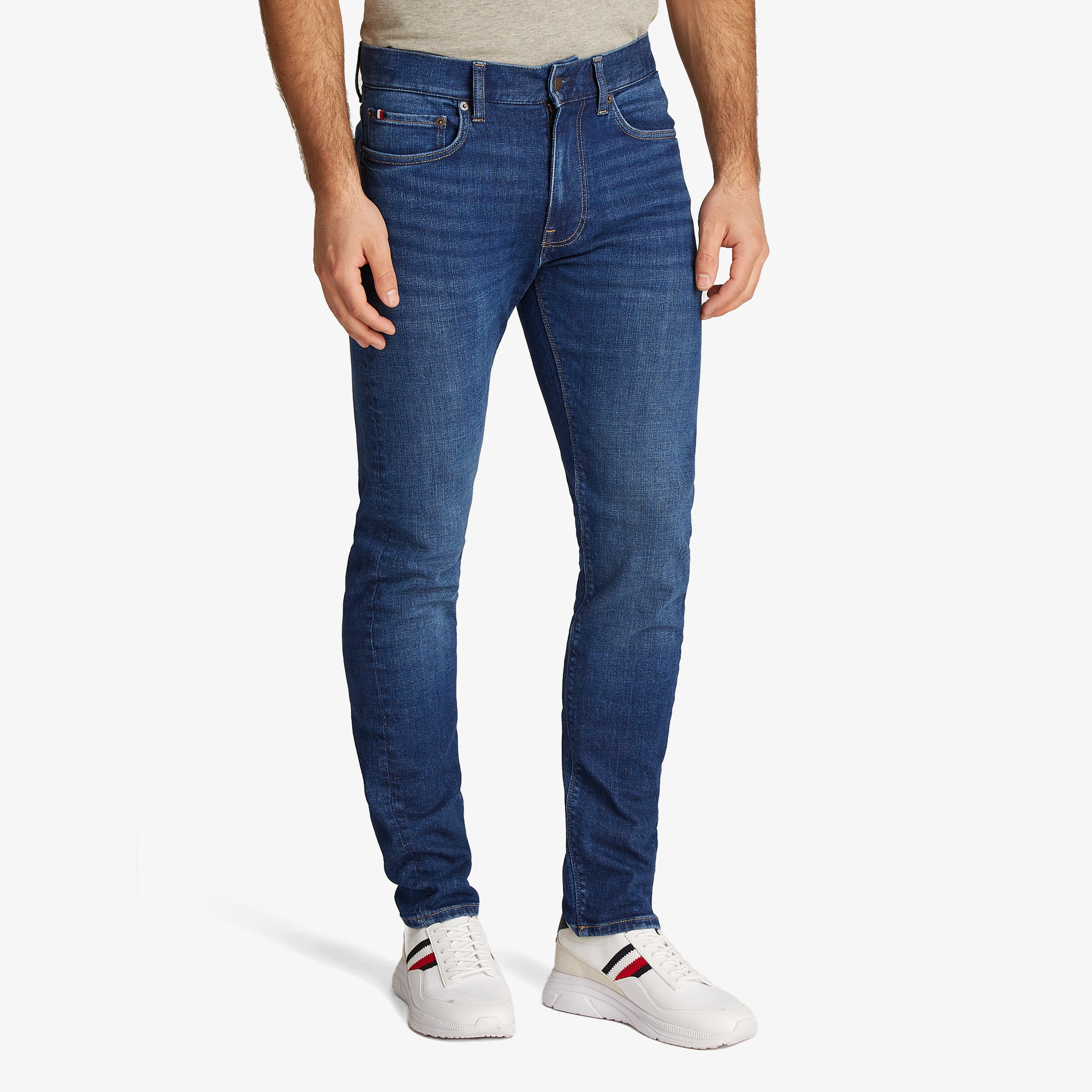Tommy Hilfiger Slim Bleecker Pstr Texas Indigo Erkek Lacivert Jean