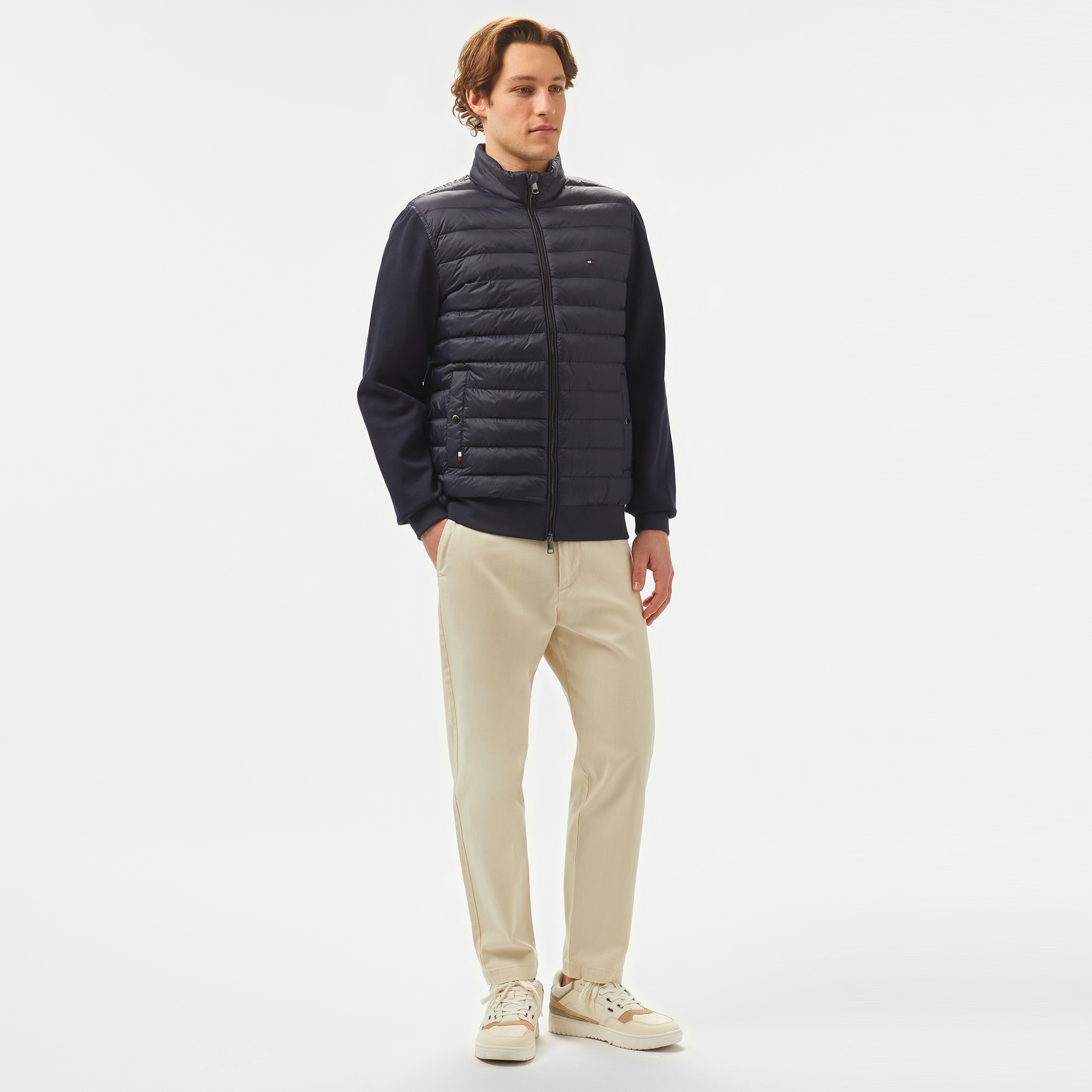 Tommy Hilfiger Mix Media Stand Cllr Erkek Mavi Sweatshirt