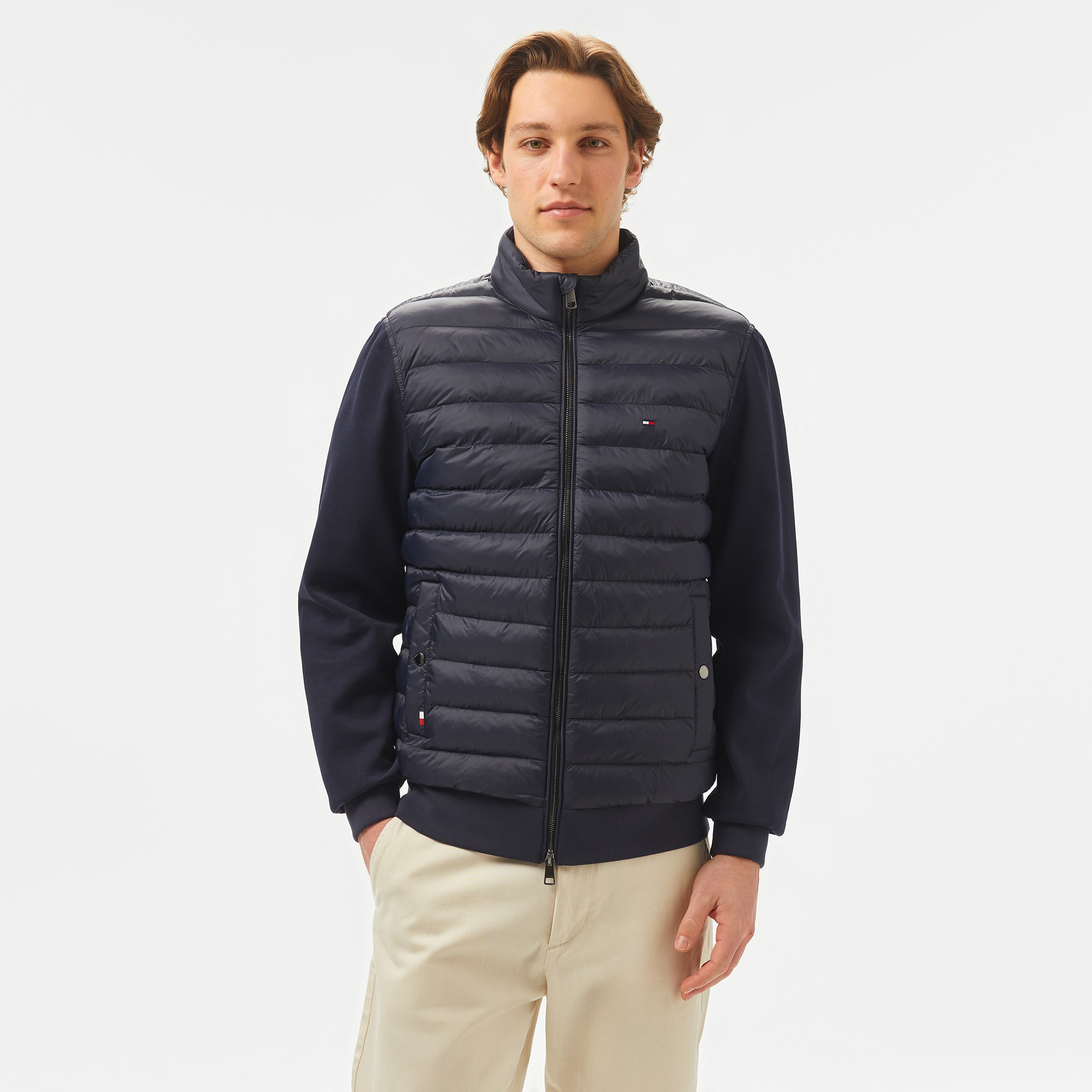 Tommy Hilfiger Mix Media Stand Cllr Erkek Mavi Sweatshirt