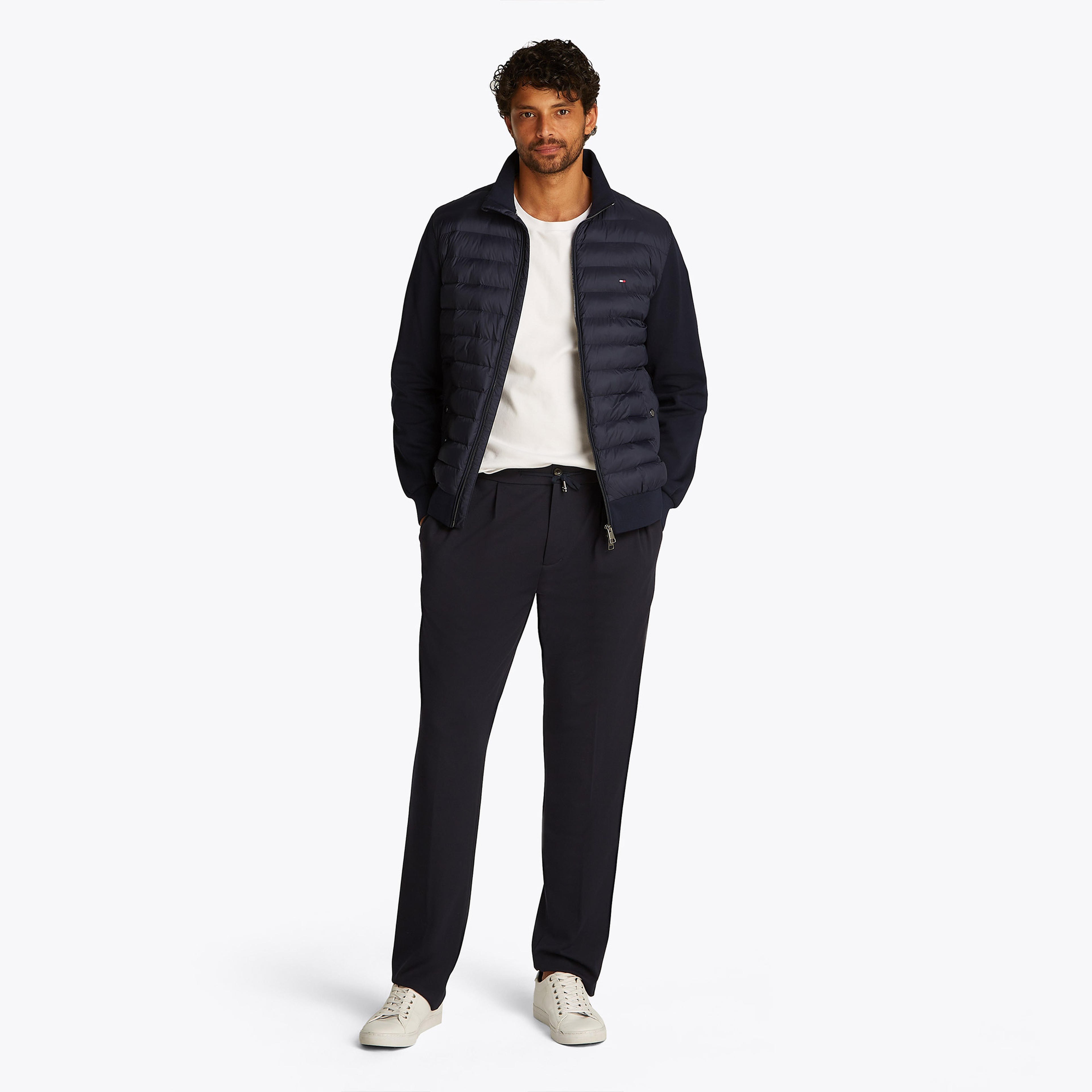 Tommy Hilfiger Mix Media Stand Cllr Erkek Mavi Sweatshirt