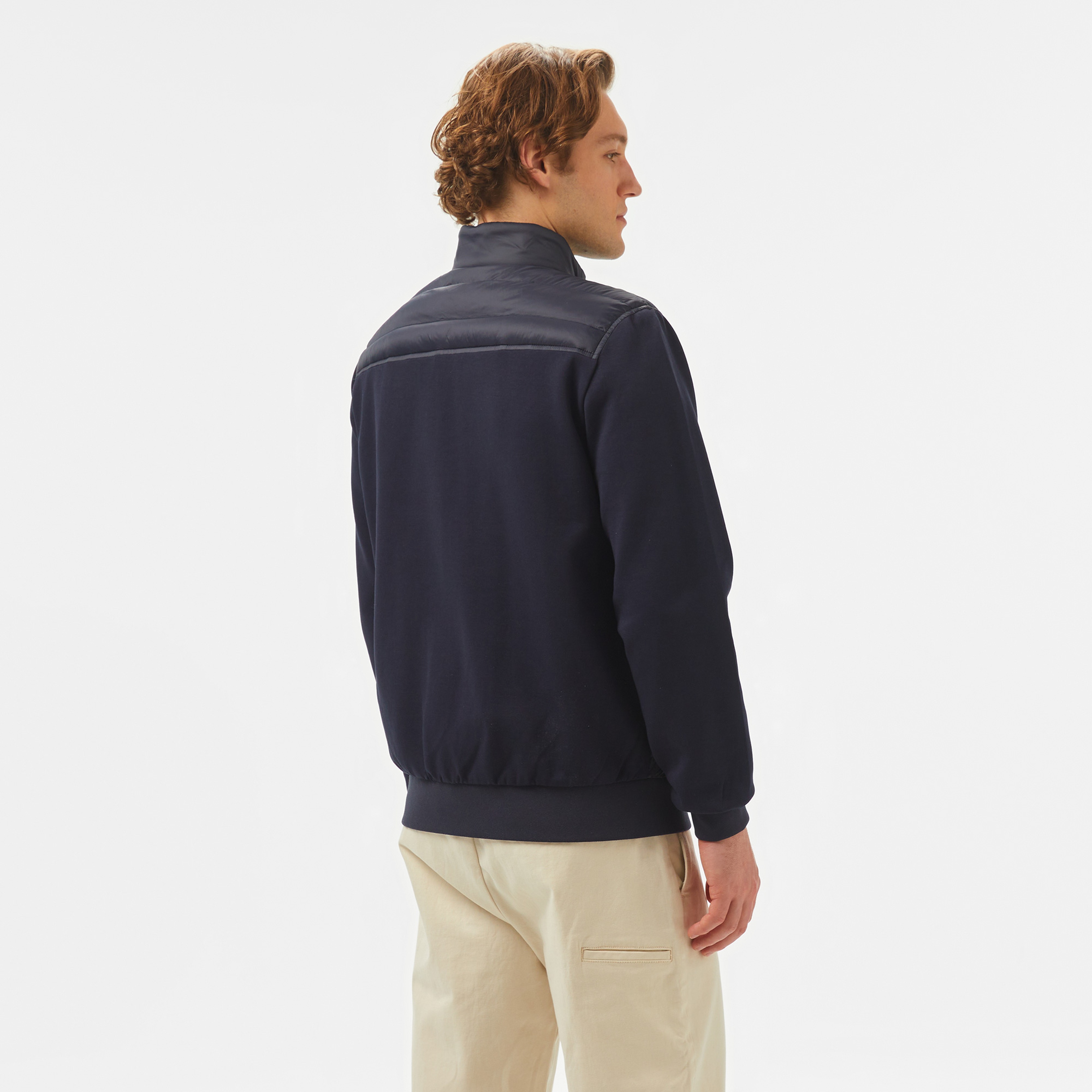 Tommy Hilfiger Mix Media Stand Cllr Erkek Mavi Sweatshirt