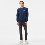 Tommy Hilfiger Monotype Label Erkek Mavi Sweatshirt