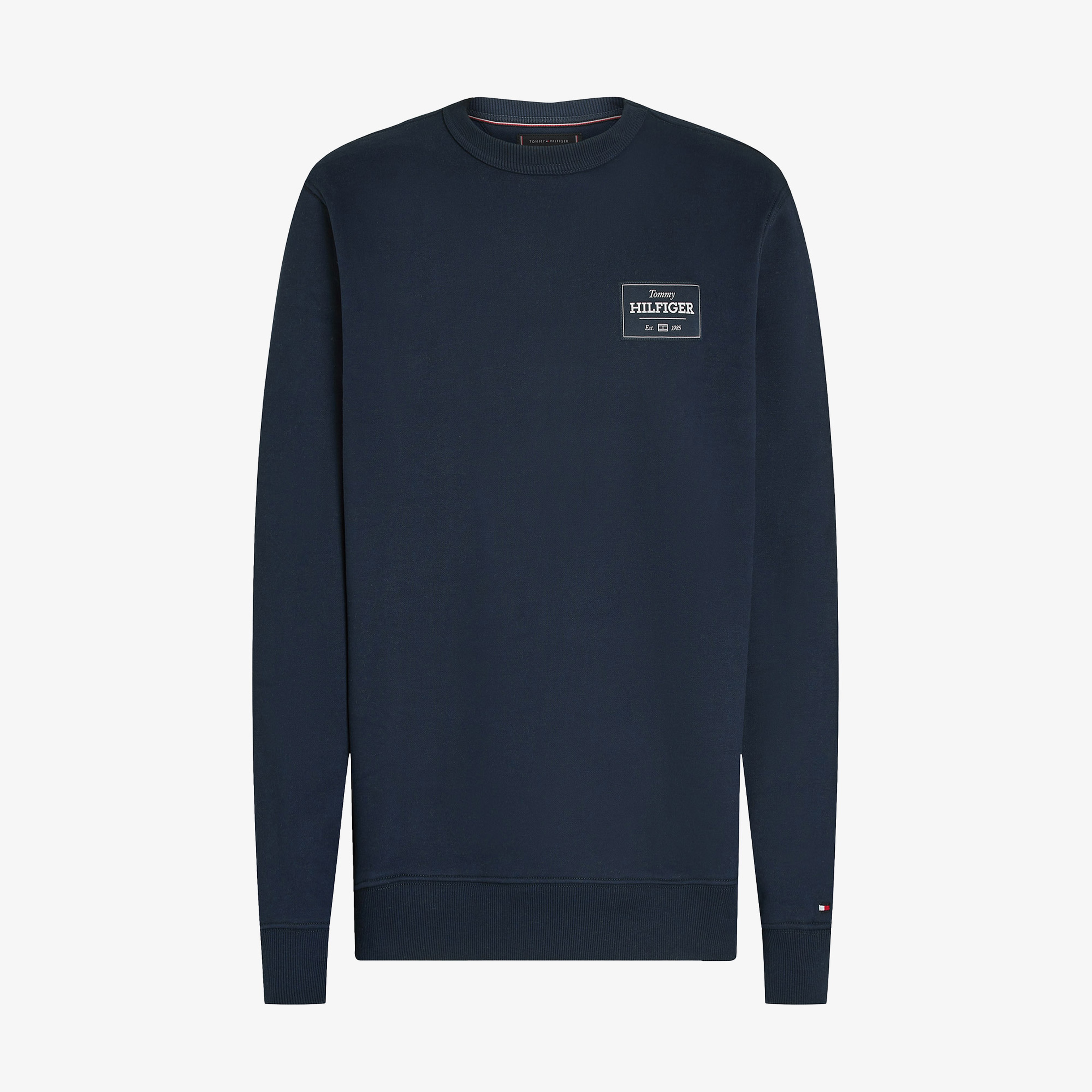 Tommy Hilfiger Monotype Label Erkek Mavi Sweatshirt