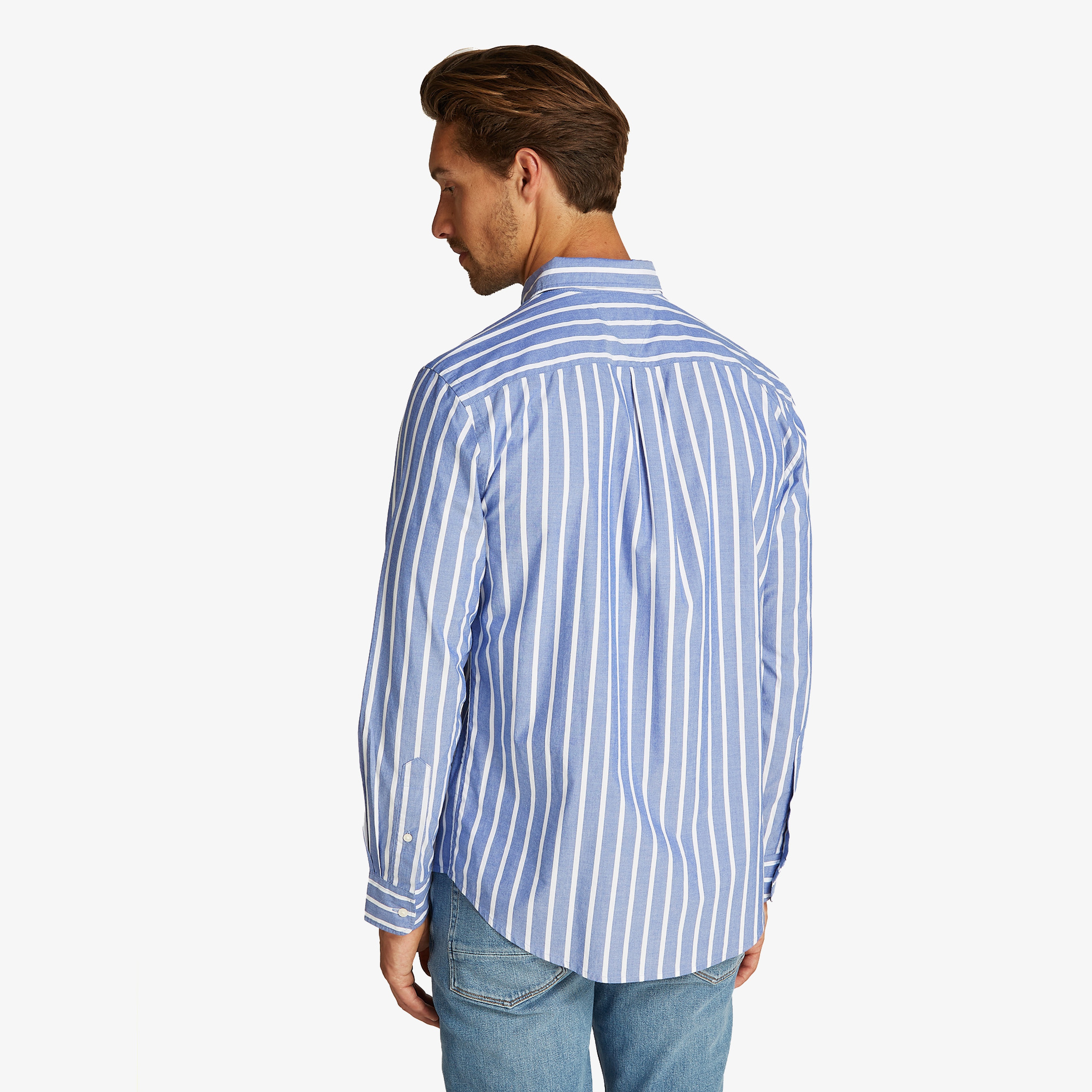 Tommy Hilfiger Flex Poplin Nautical Stp Erkek Mavi Gömlek
