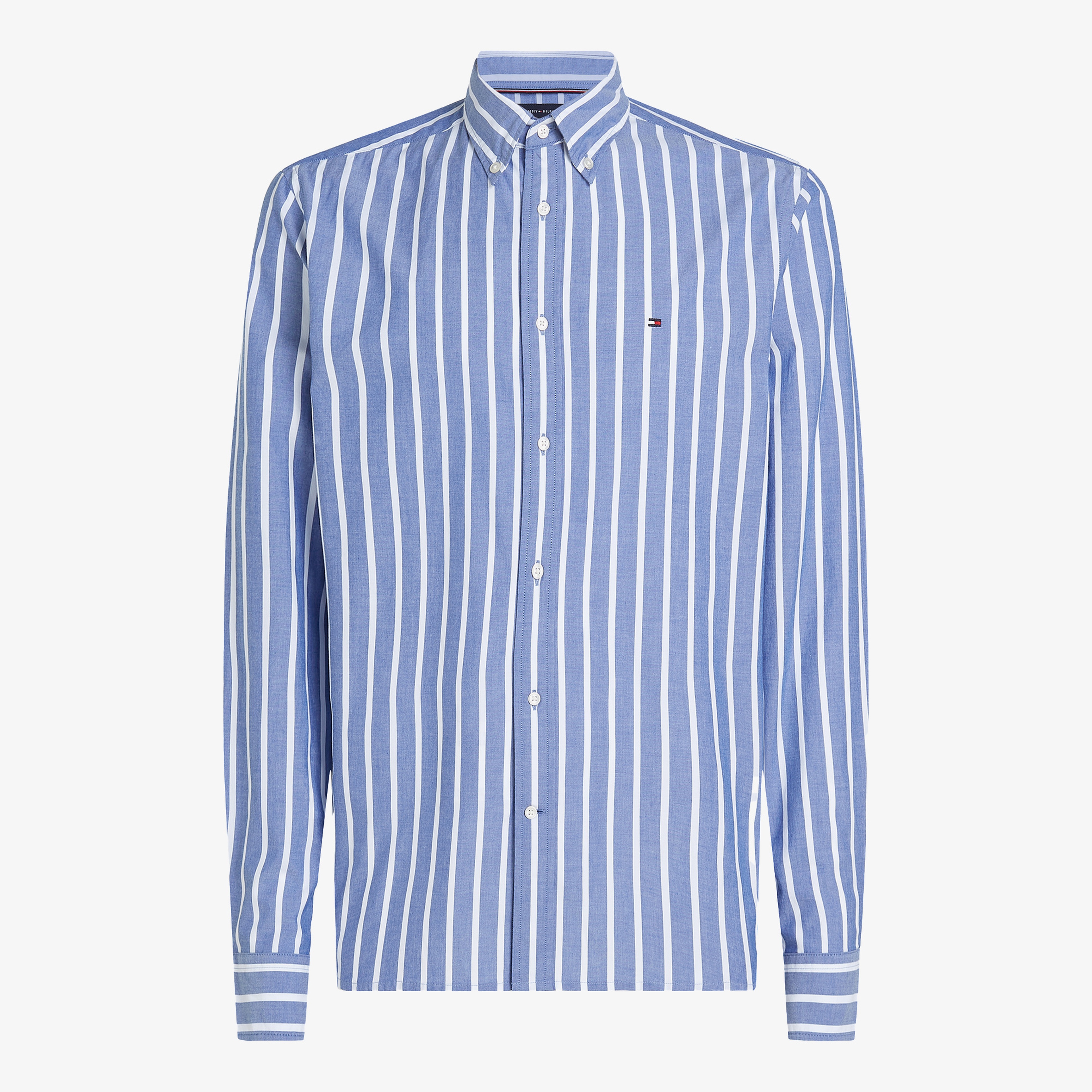 Tommy Hilfiger Flex Poplin Nautical Stp Erkek Mavi Gömlek