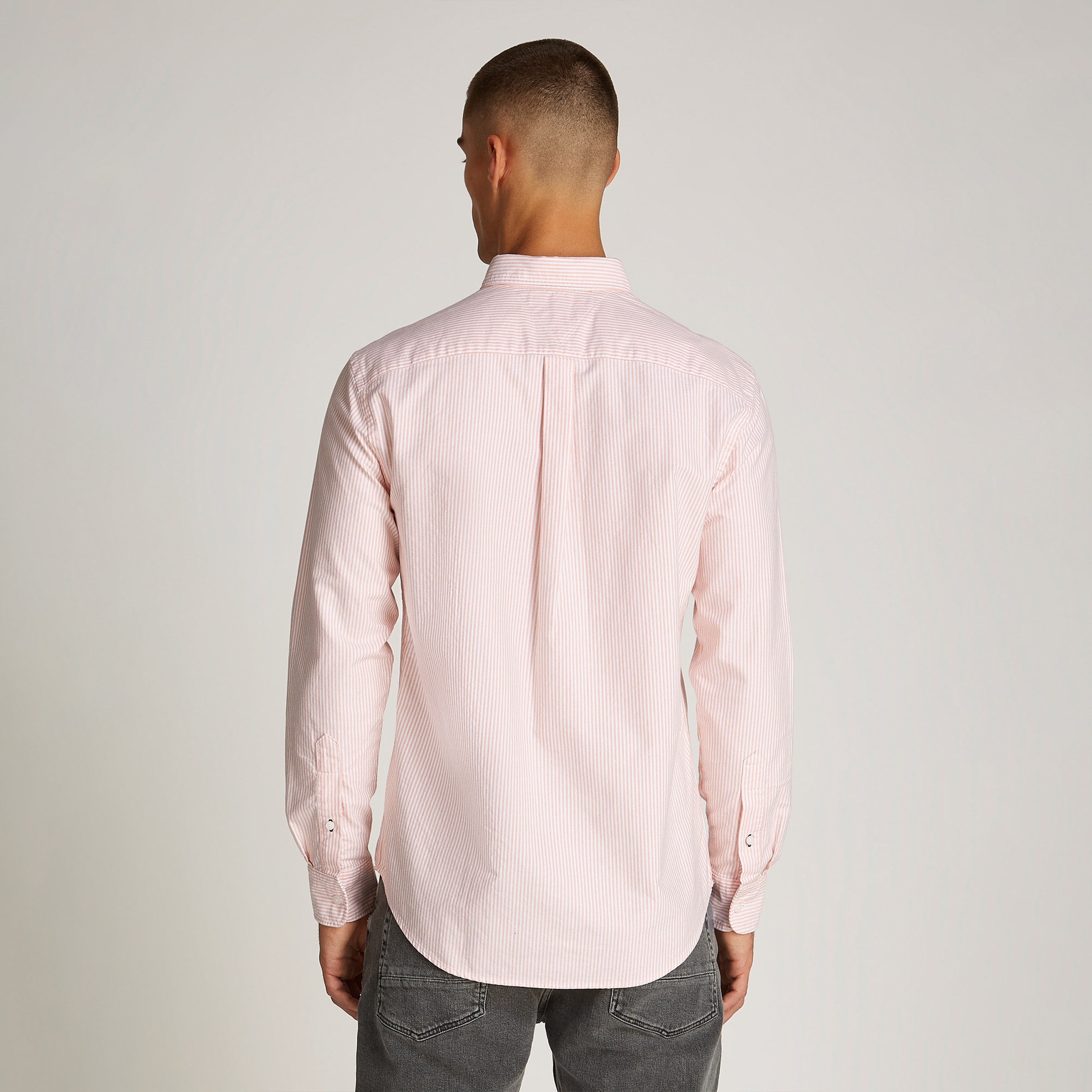 Tommy Hilfiger Heritage Oxford Stripe Rf Erkek Beyaz Gömlek