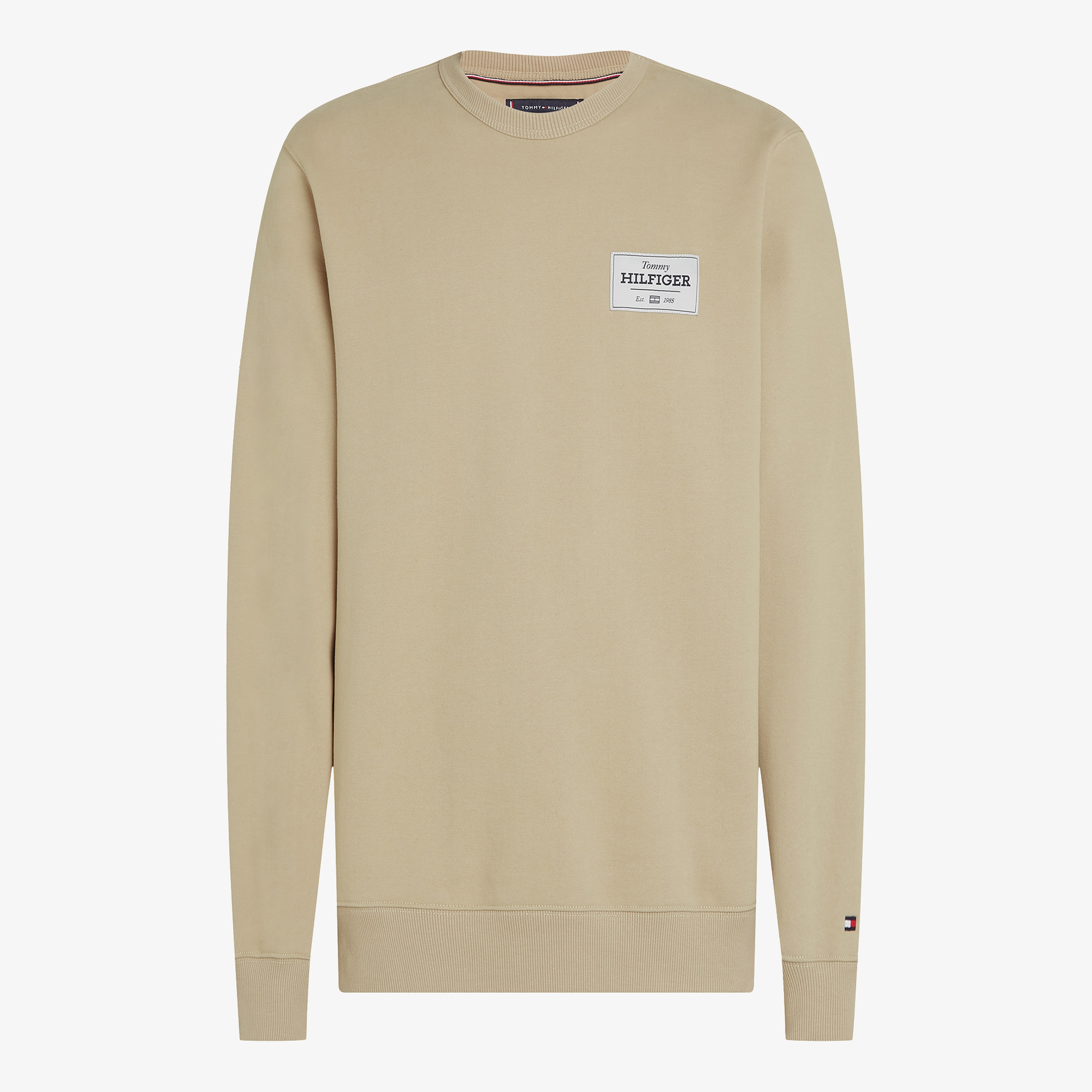 Tommy Hilfiger Monotype Label Erkek Haki Sweatshirt