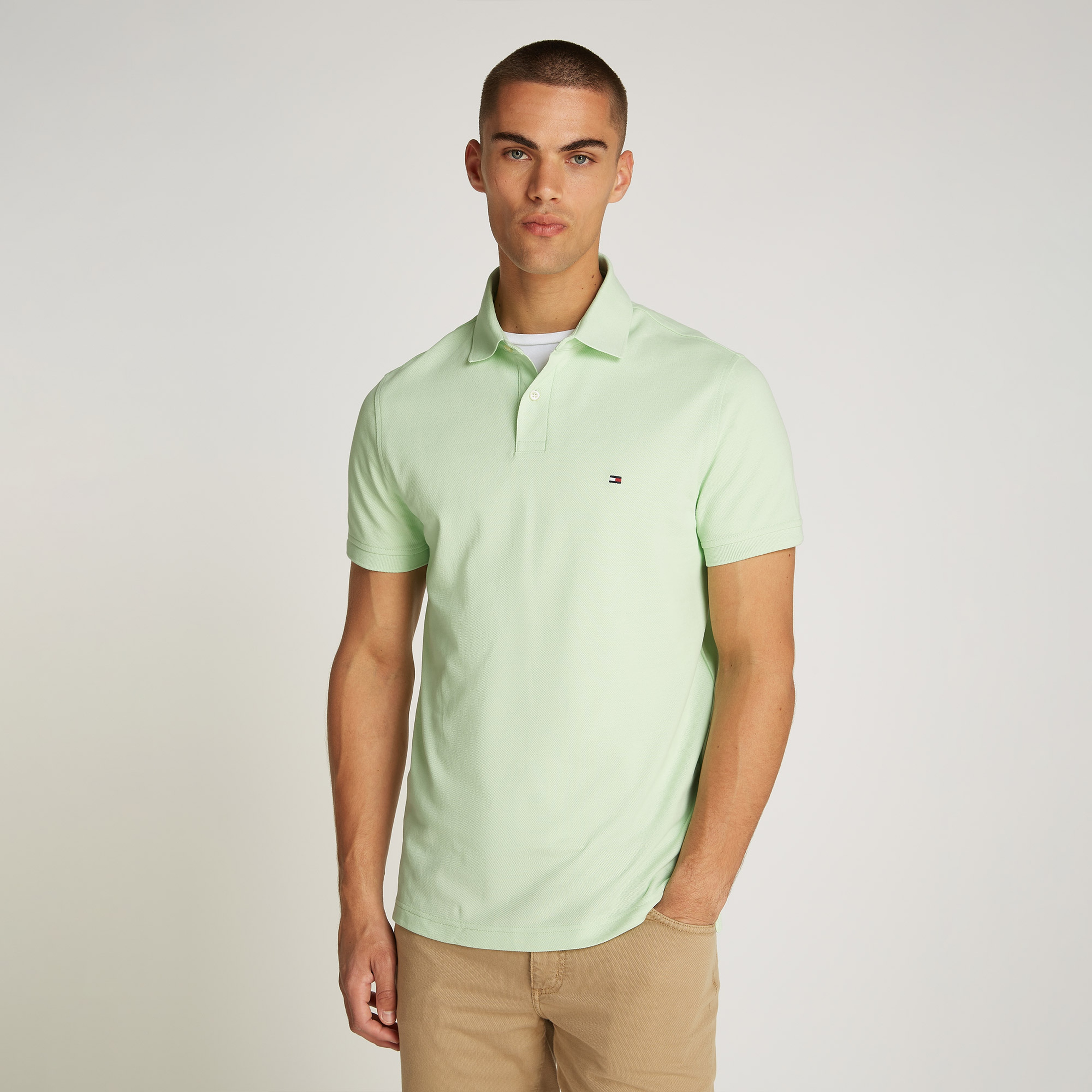 Tommy Hilfiger 1985 Regular Erkek Yeşil Polo