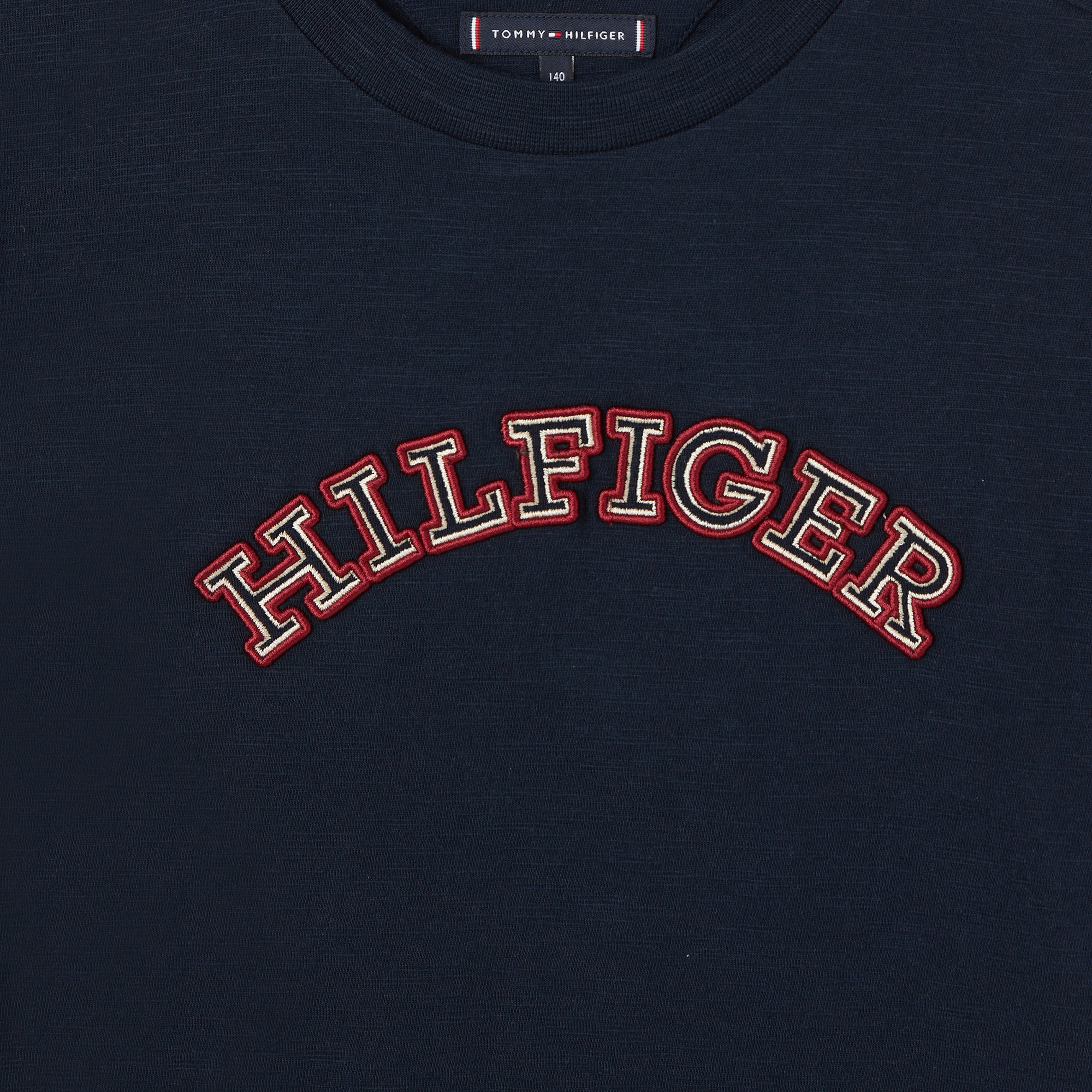 Tommy Hilfiger Monotype Embroidered Çocuk Mavi T-Shirt