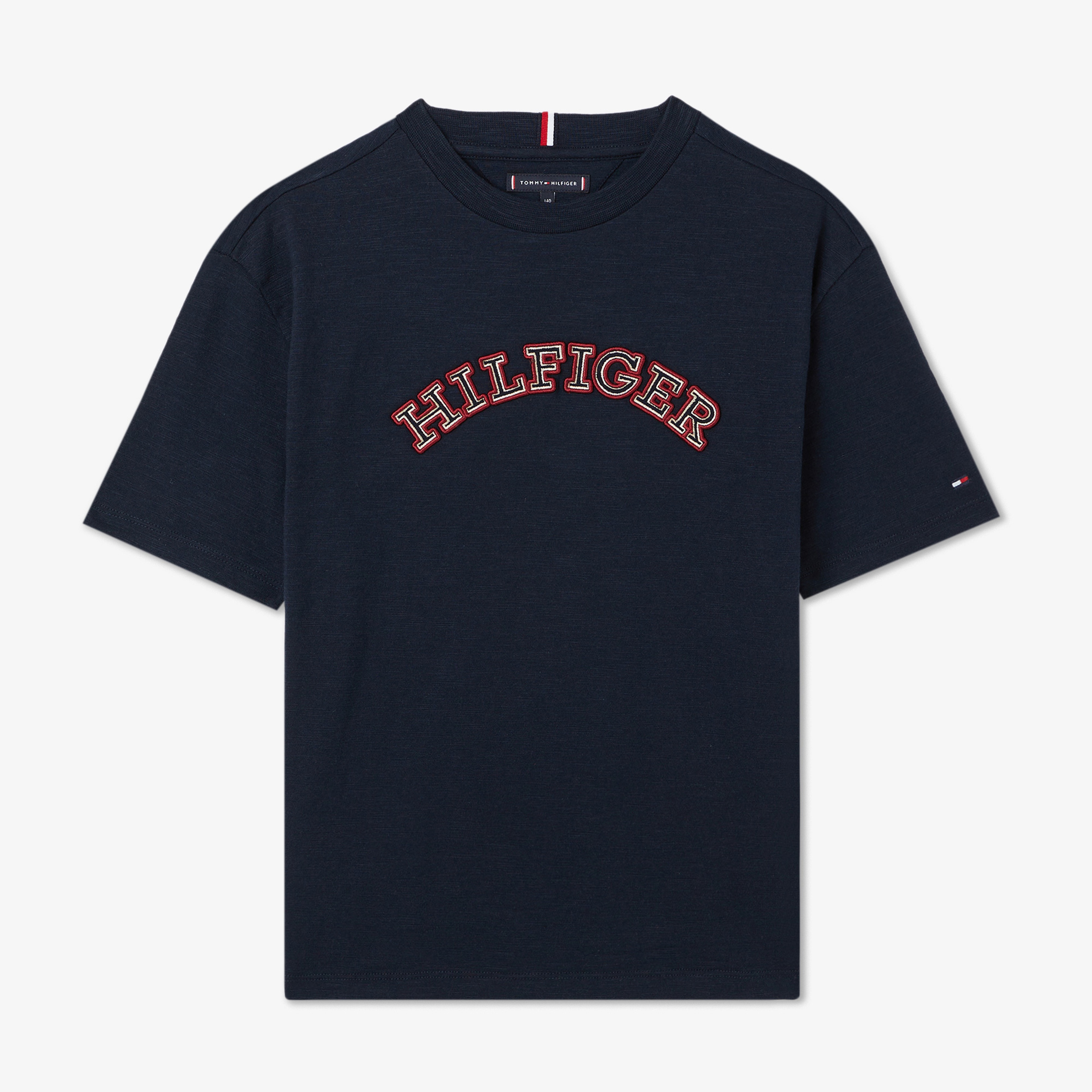 Tommy Hilfiger Monotype Embroidered Çocuk Mavi T-Shirt