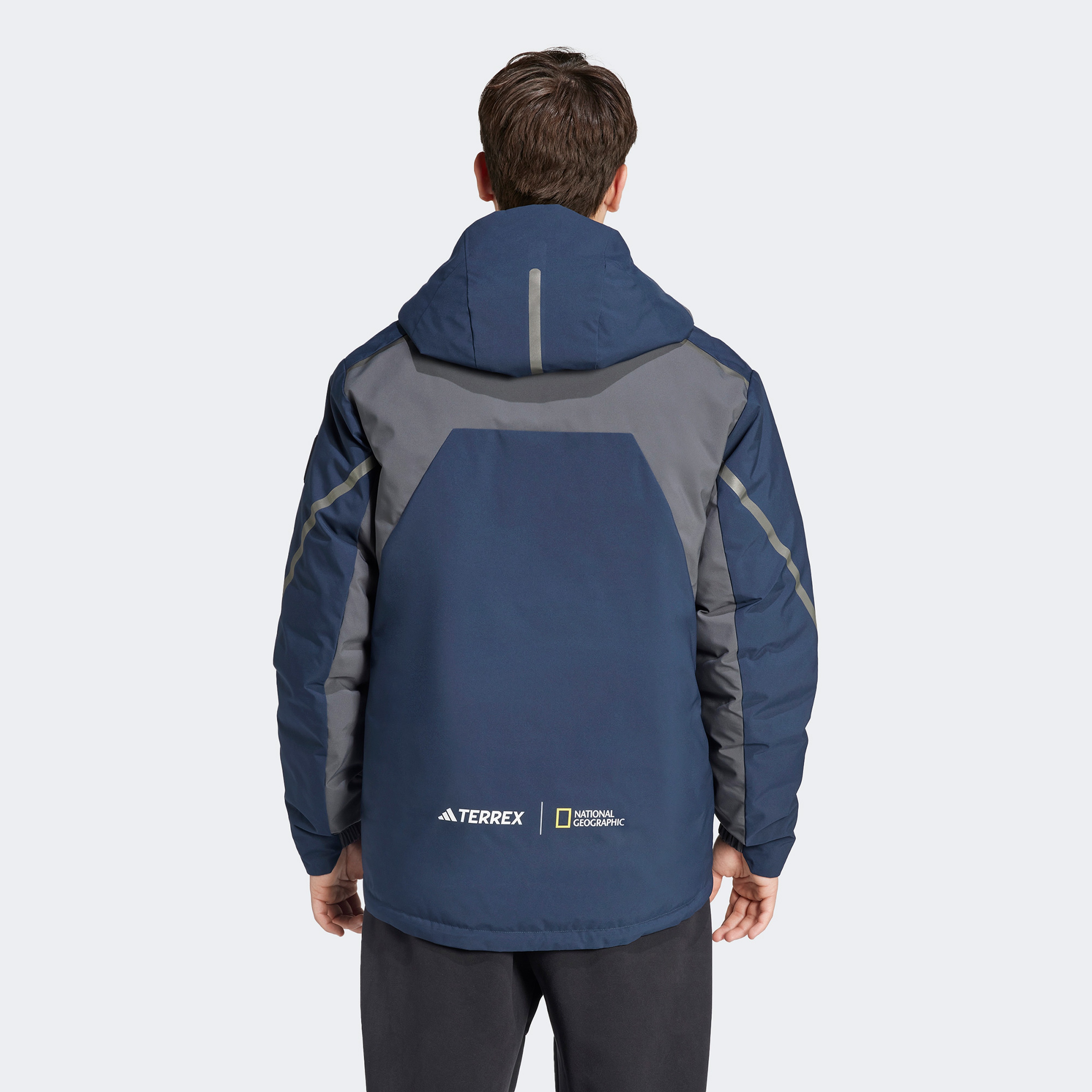 adidas National Geographic Insulated Çift Taraflı Erkek Gri Mont