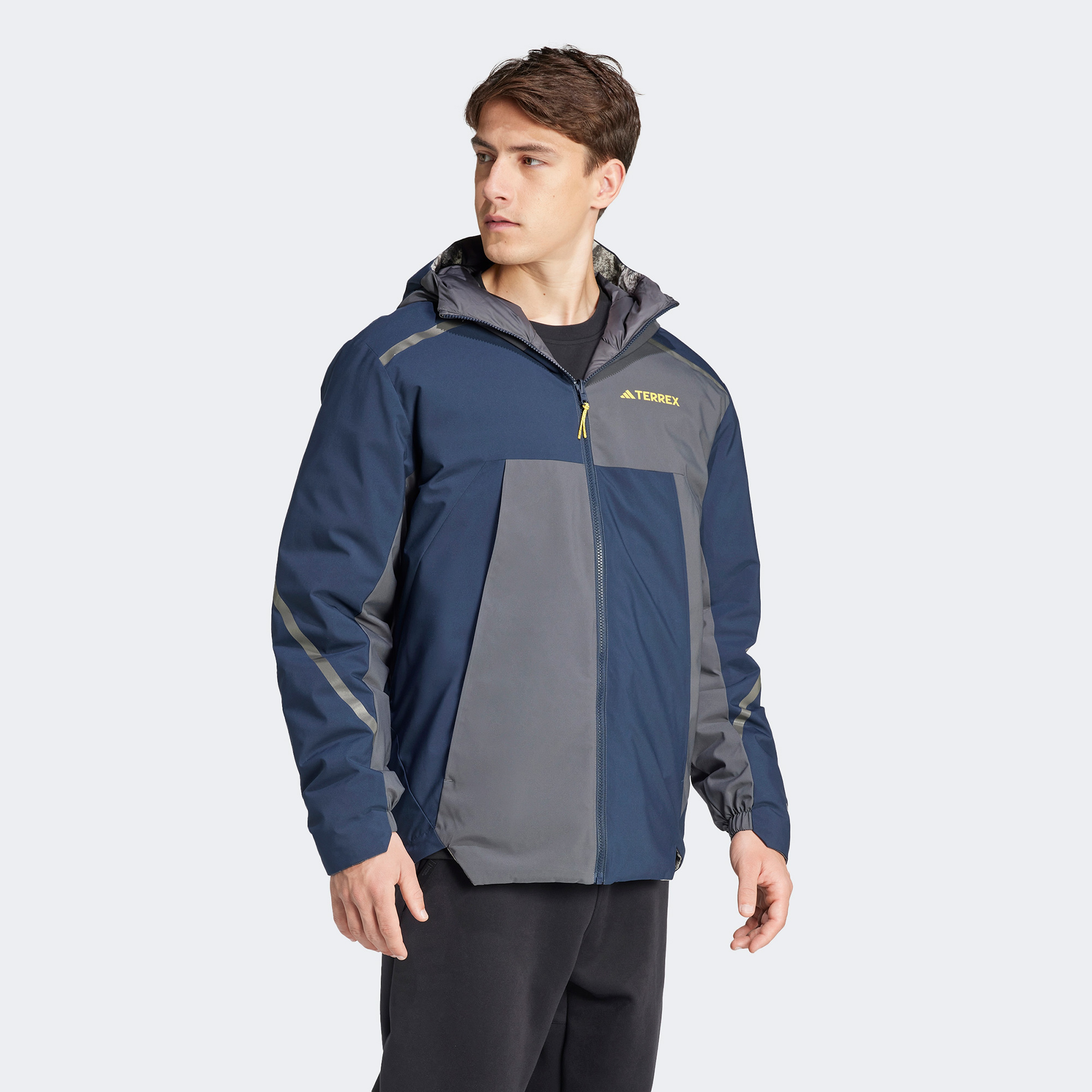 adidas National Geographic Insulated Çift Taraflı Erkek Gri Mont