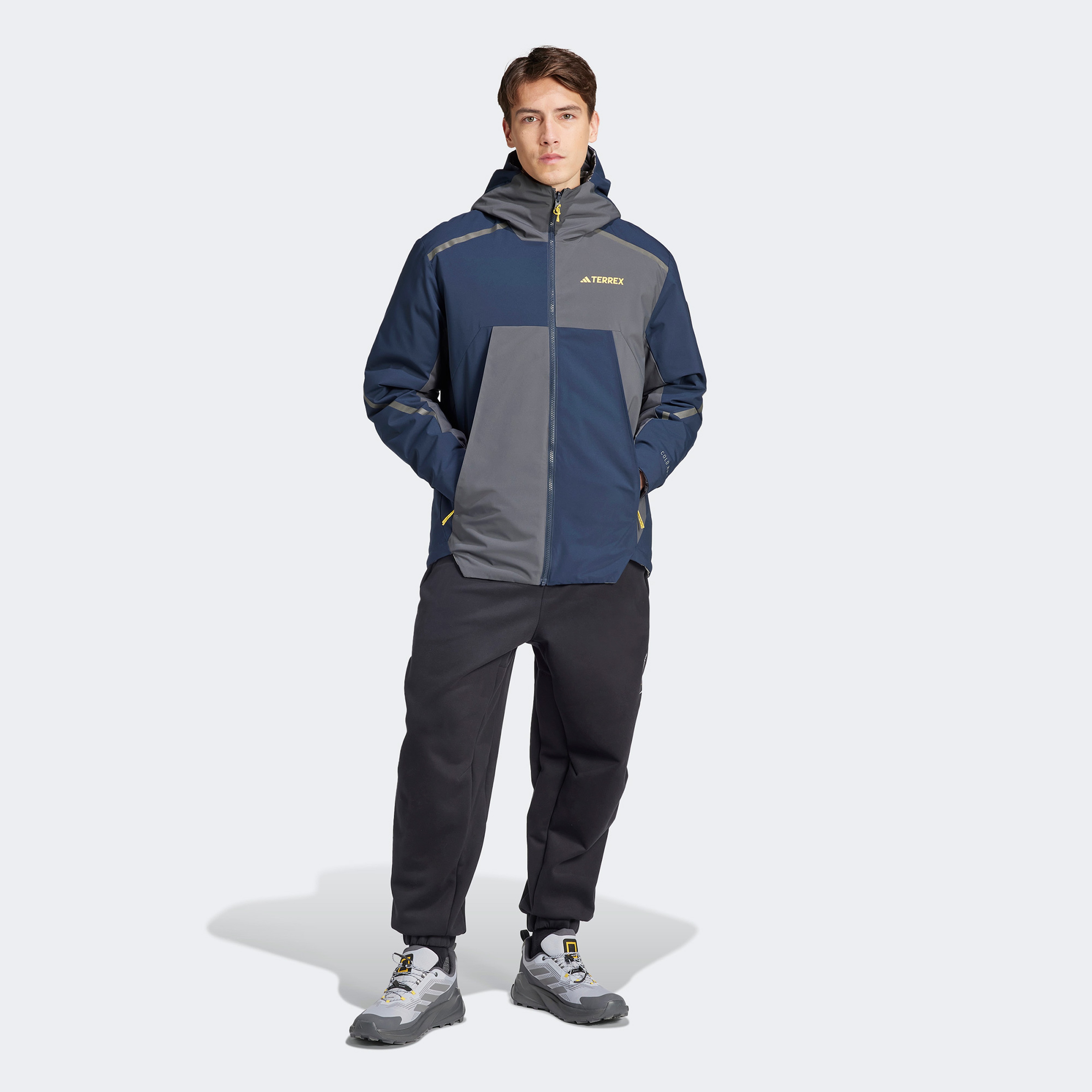 adidas National Geographic Insulated Çift Taraflı Erkek Gri Mont