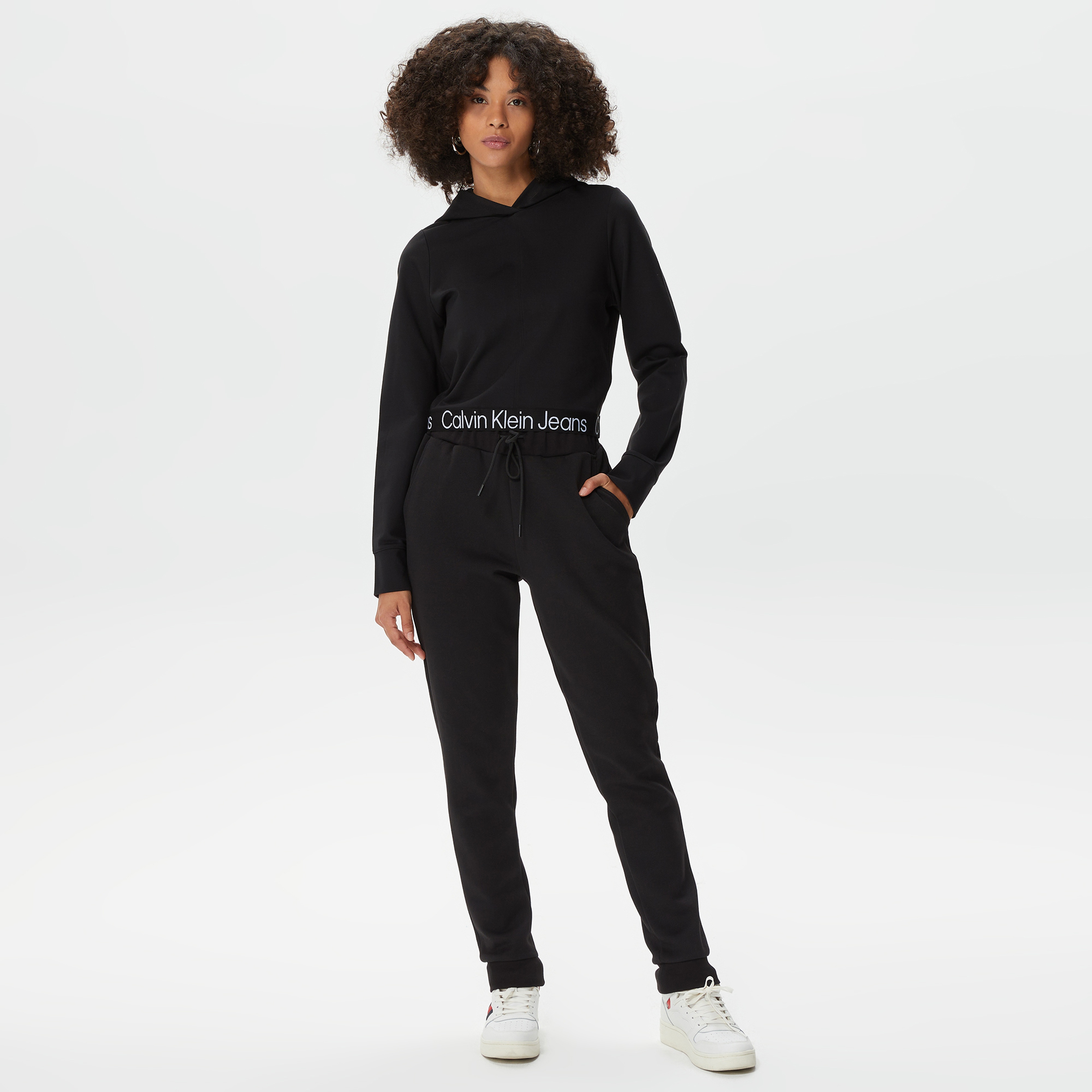 Calvin Klein Tape Milano Siyah Kadın Sweatshirt