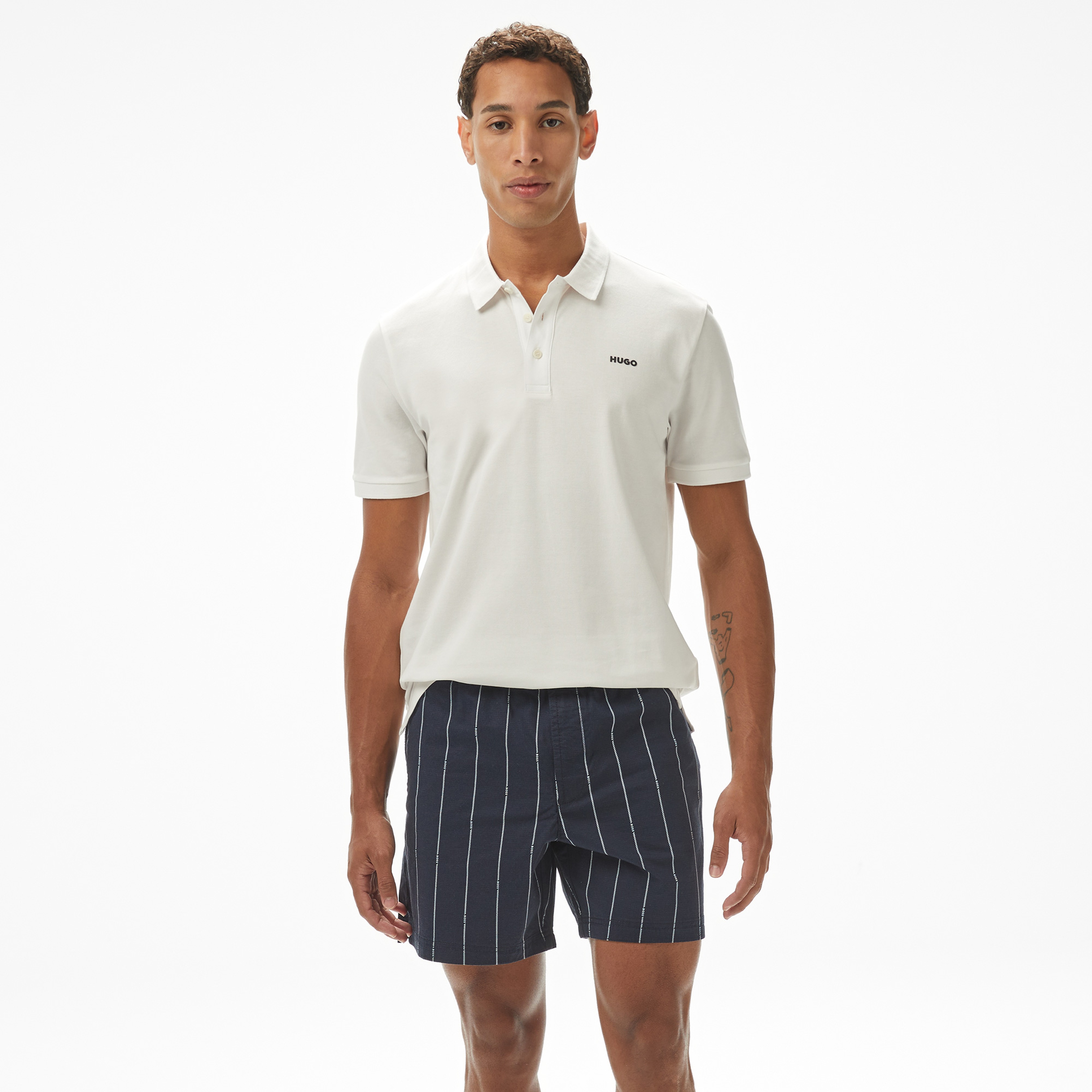 Hugo Donos 222 Erkek Beyaz Polo