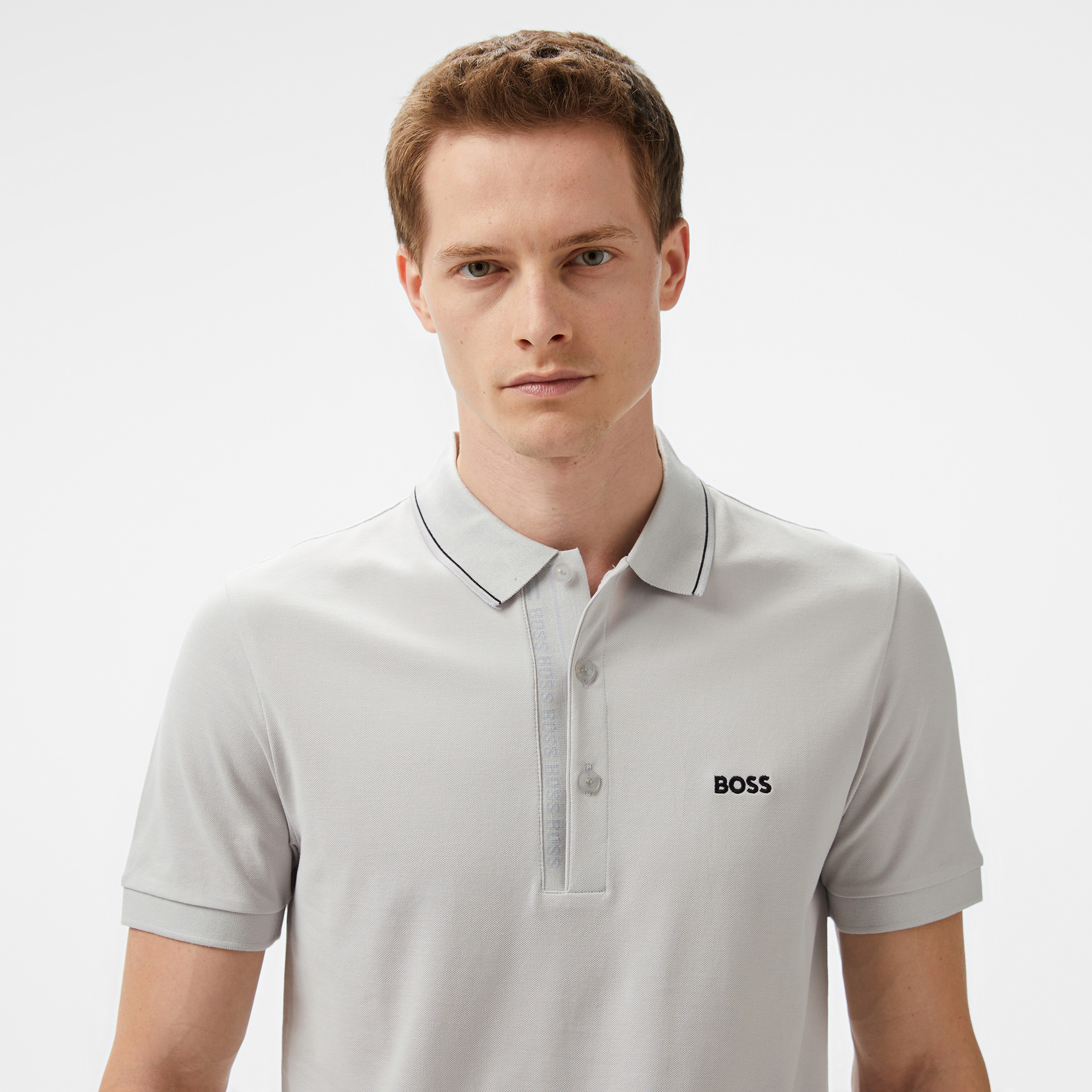 Boss Paule Erkek Gri Polo