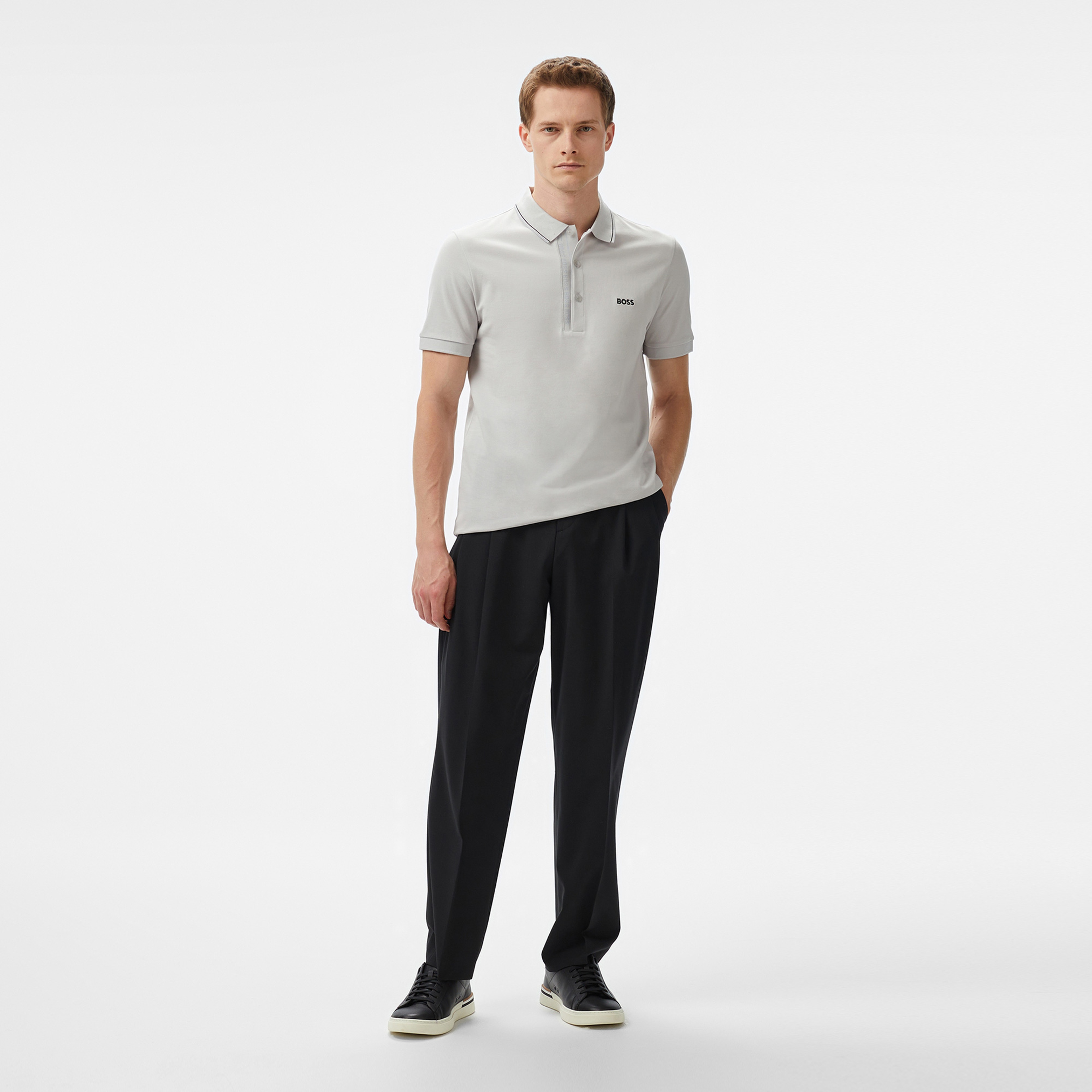 Boss Paule Erkek Gri Polo