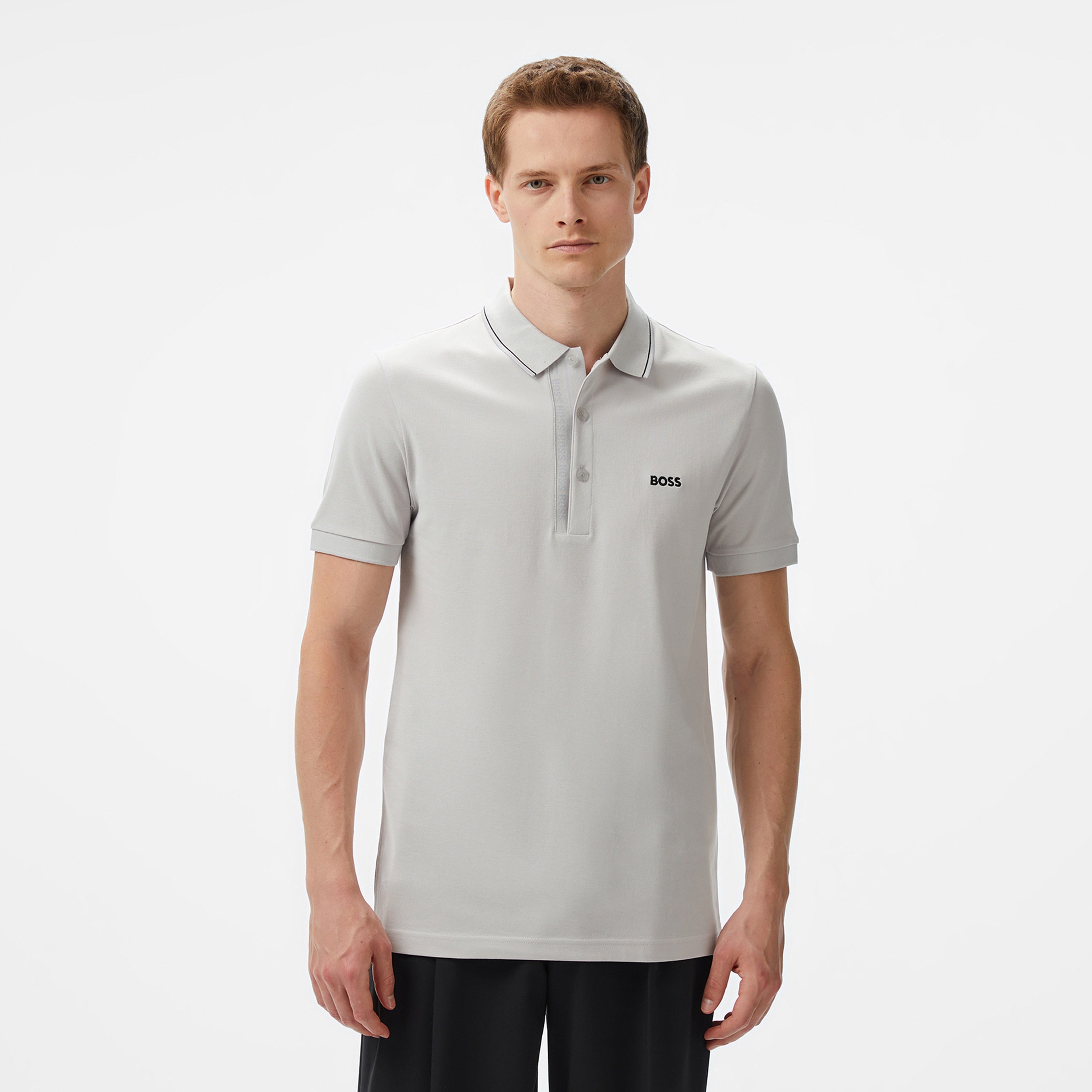 Boss Paule Erkek Gri Polo