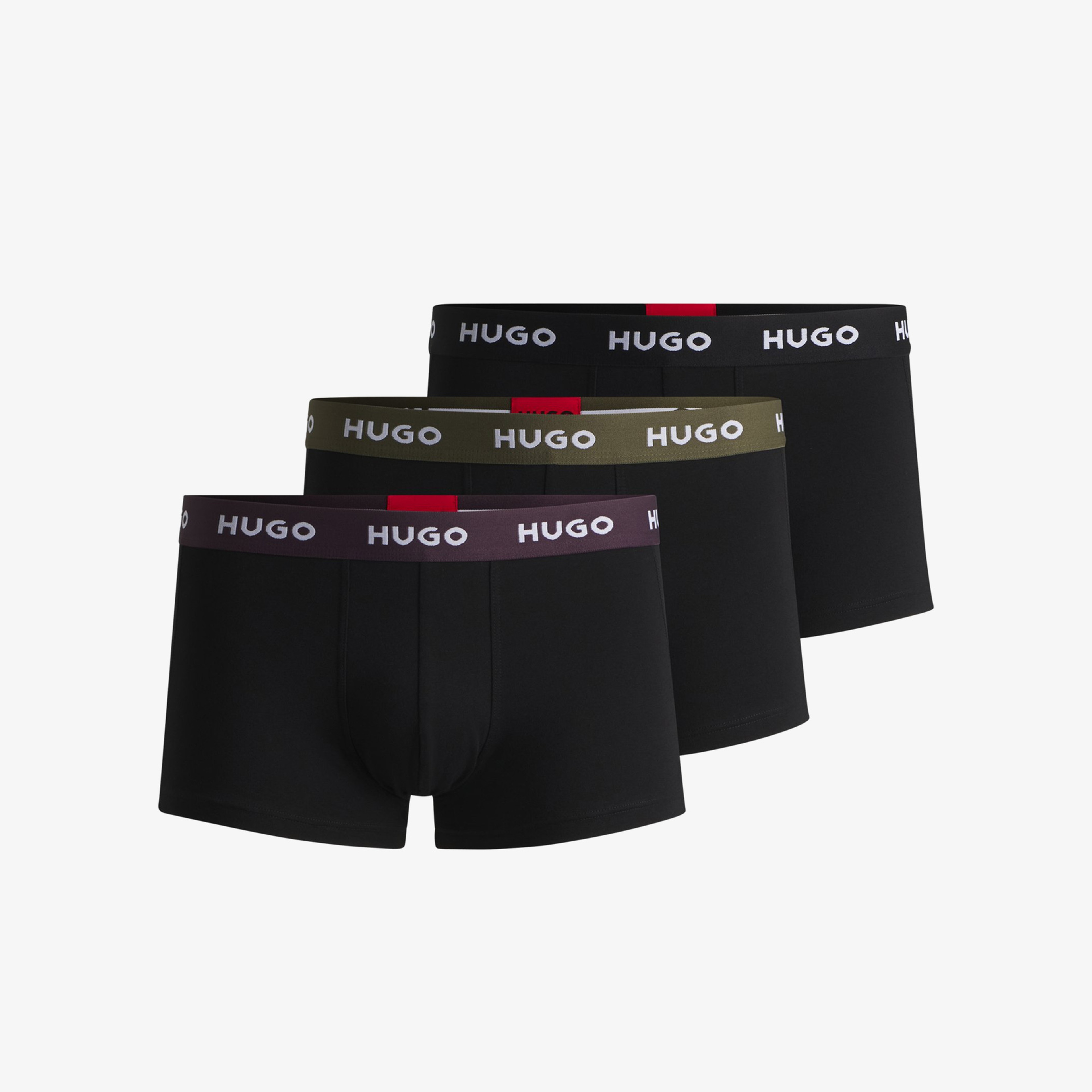 Hugo Trunk Triplet Pack Erkek Siyah Boxer