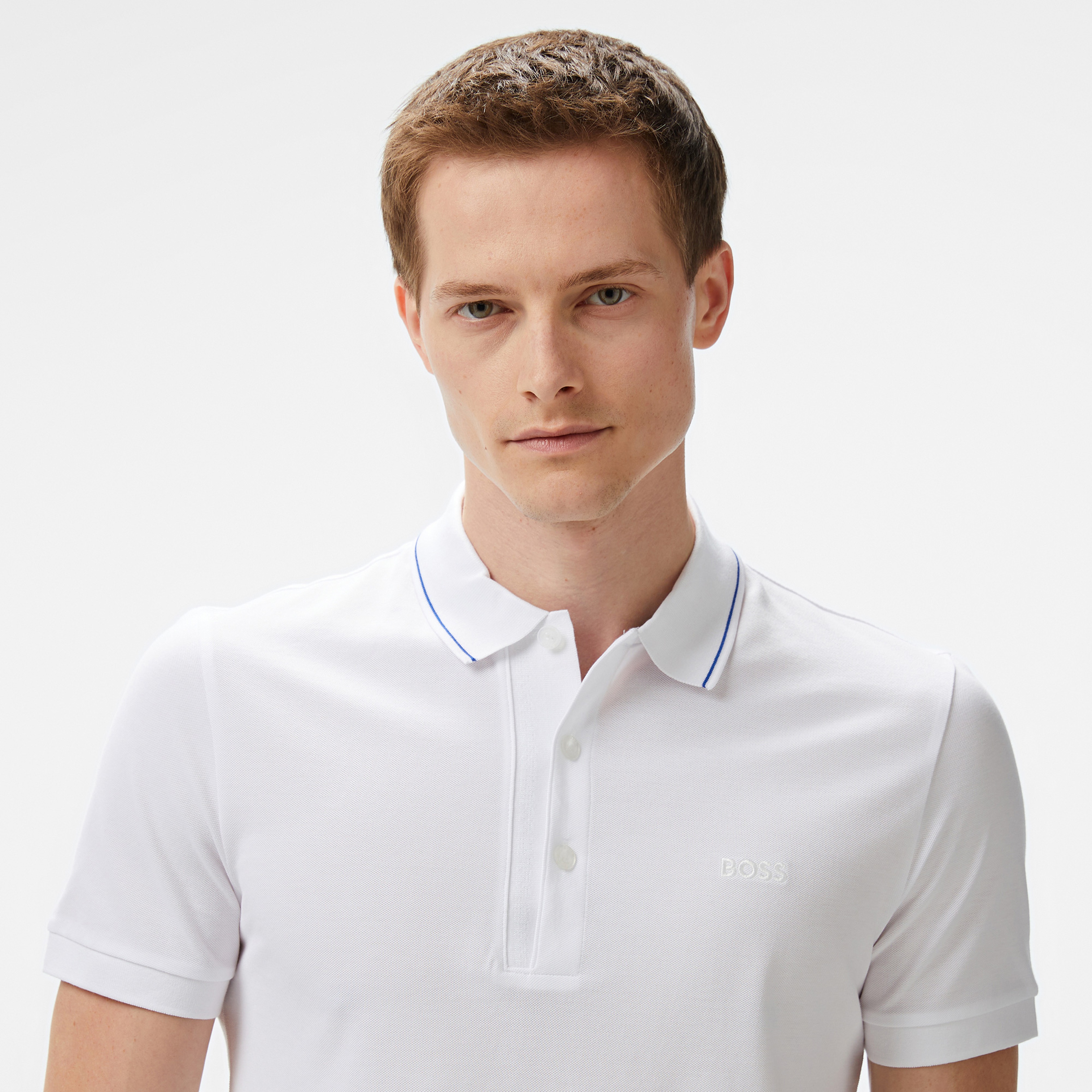 Boss Paule 4 Erkek Krem Polo