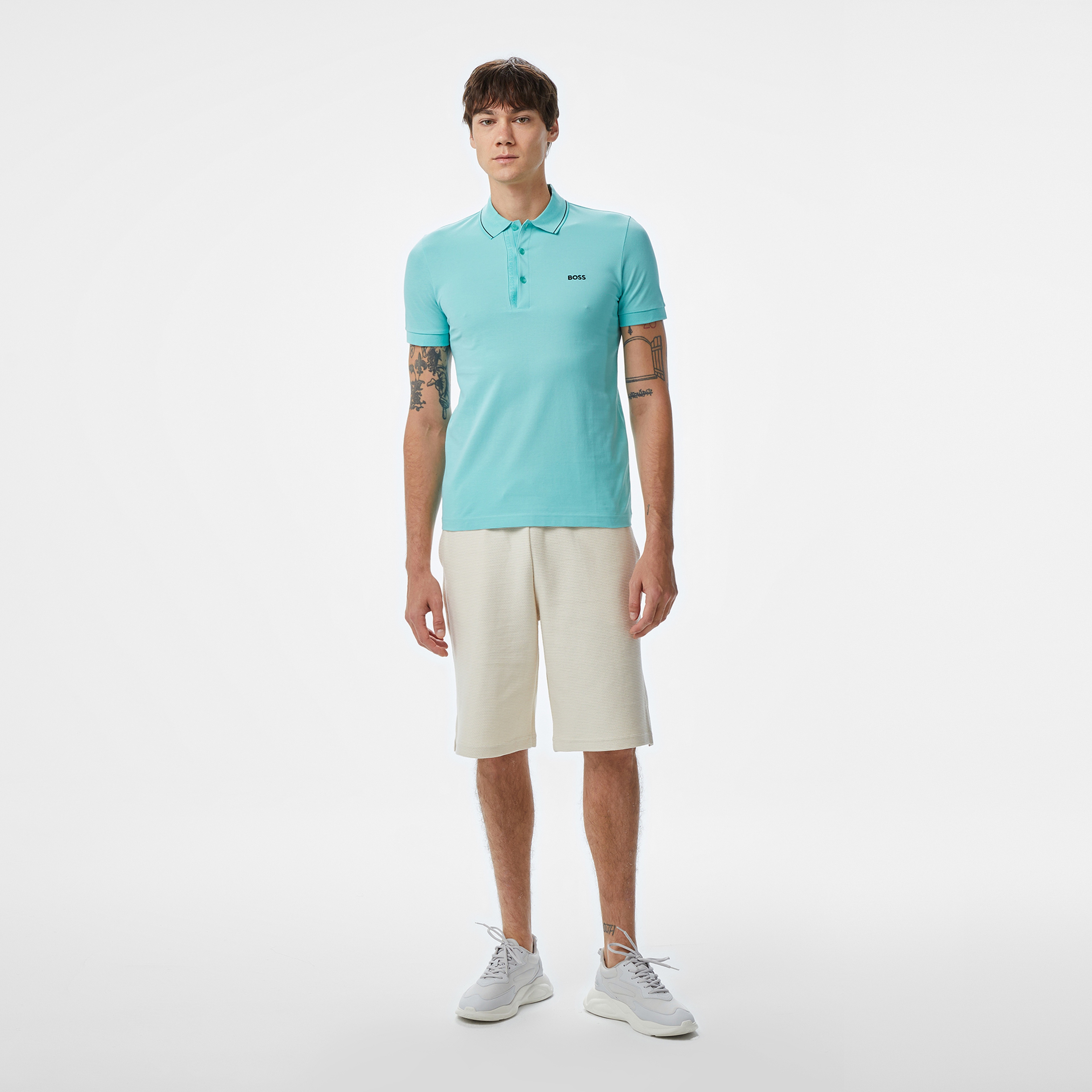 Boss Paule 4 Erkek Bej Polo