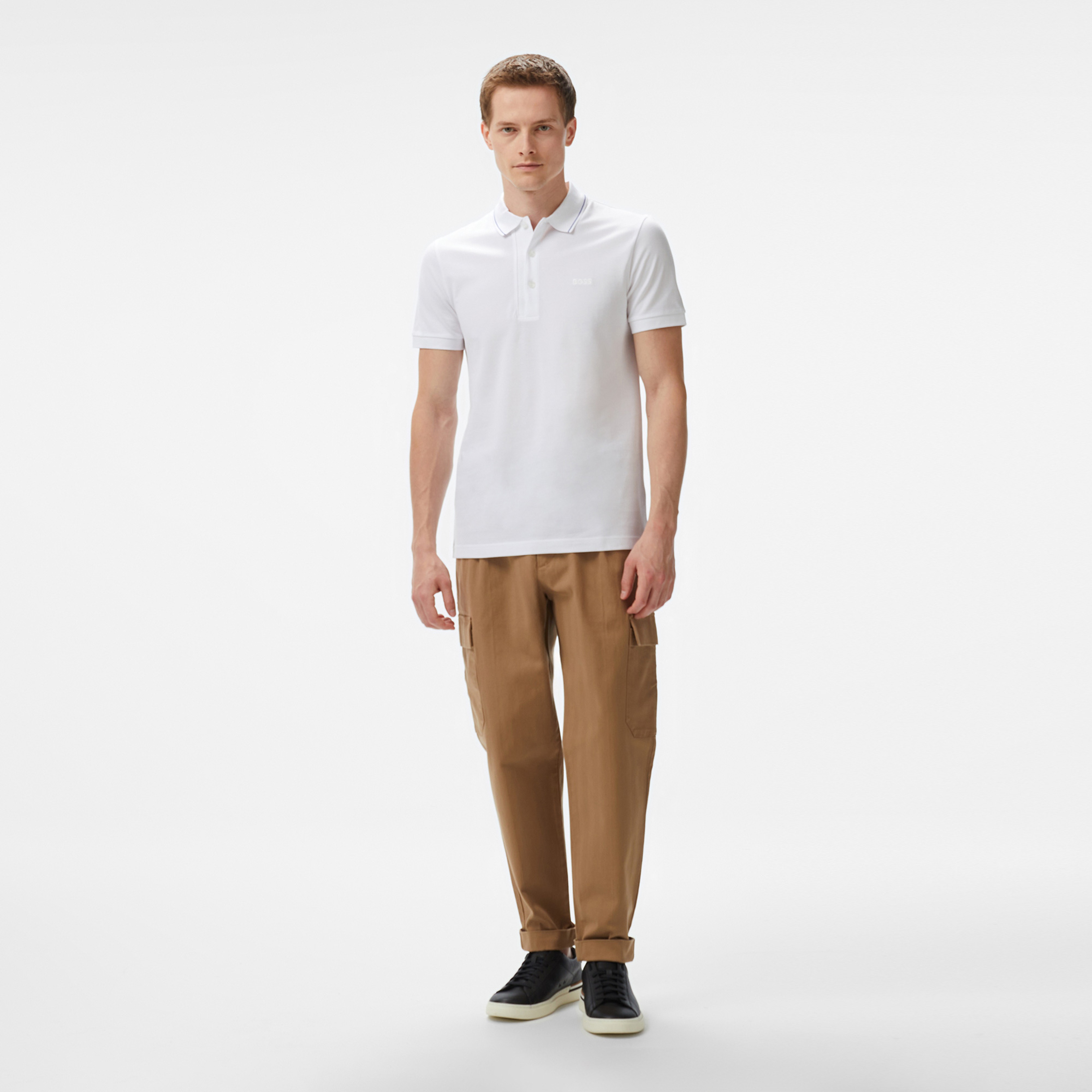 Boss Paule 4 Erkek Krem Polo