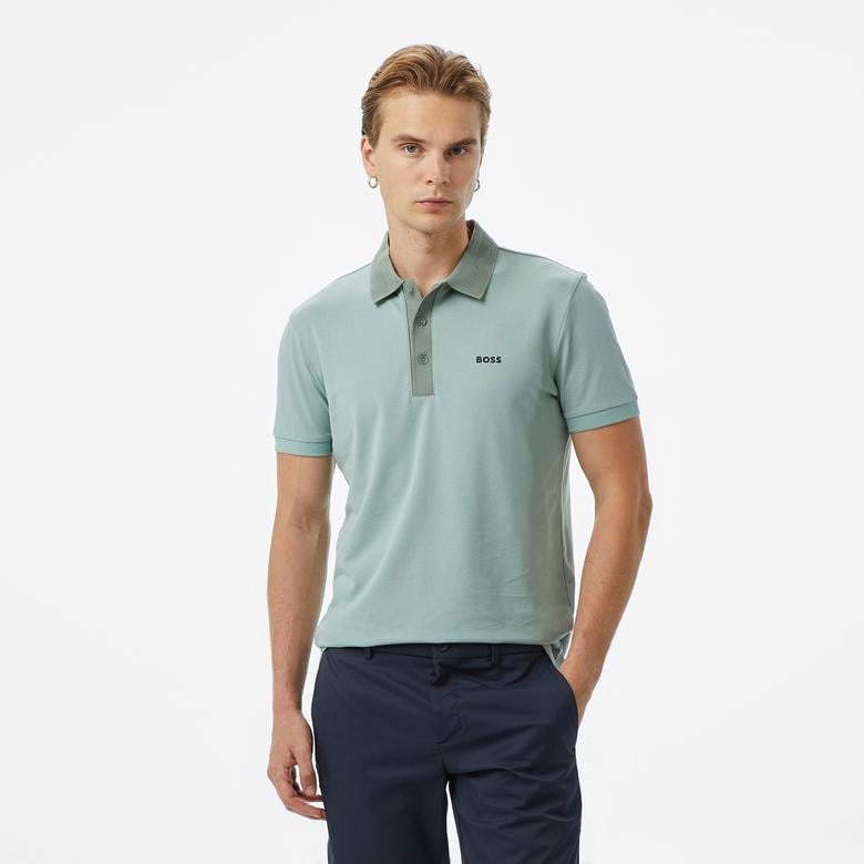 BOSS Paule Rib Erkek Yeşil Polo