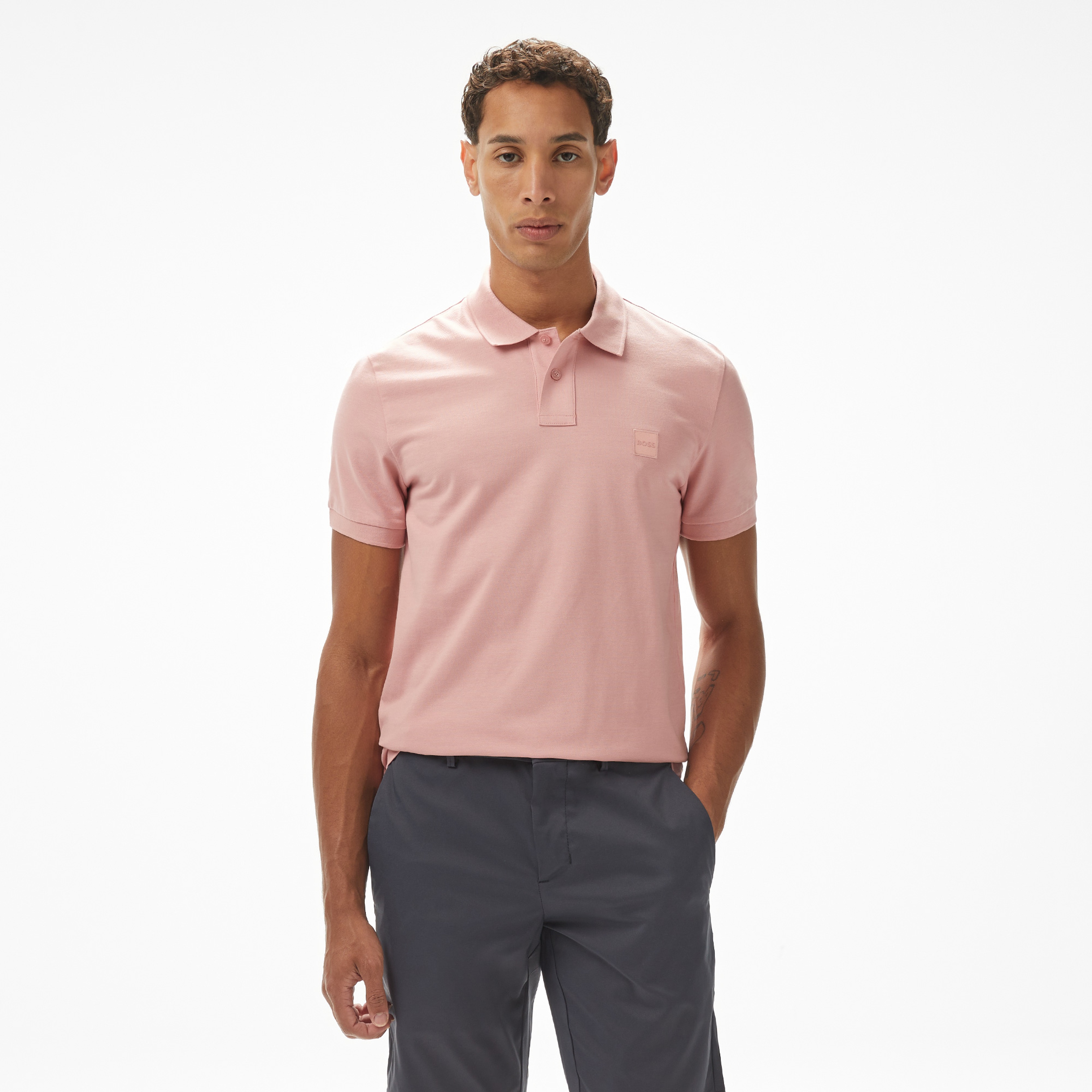 Boss Passenger Erkek Pembe Polo