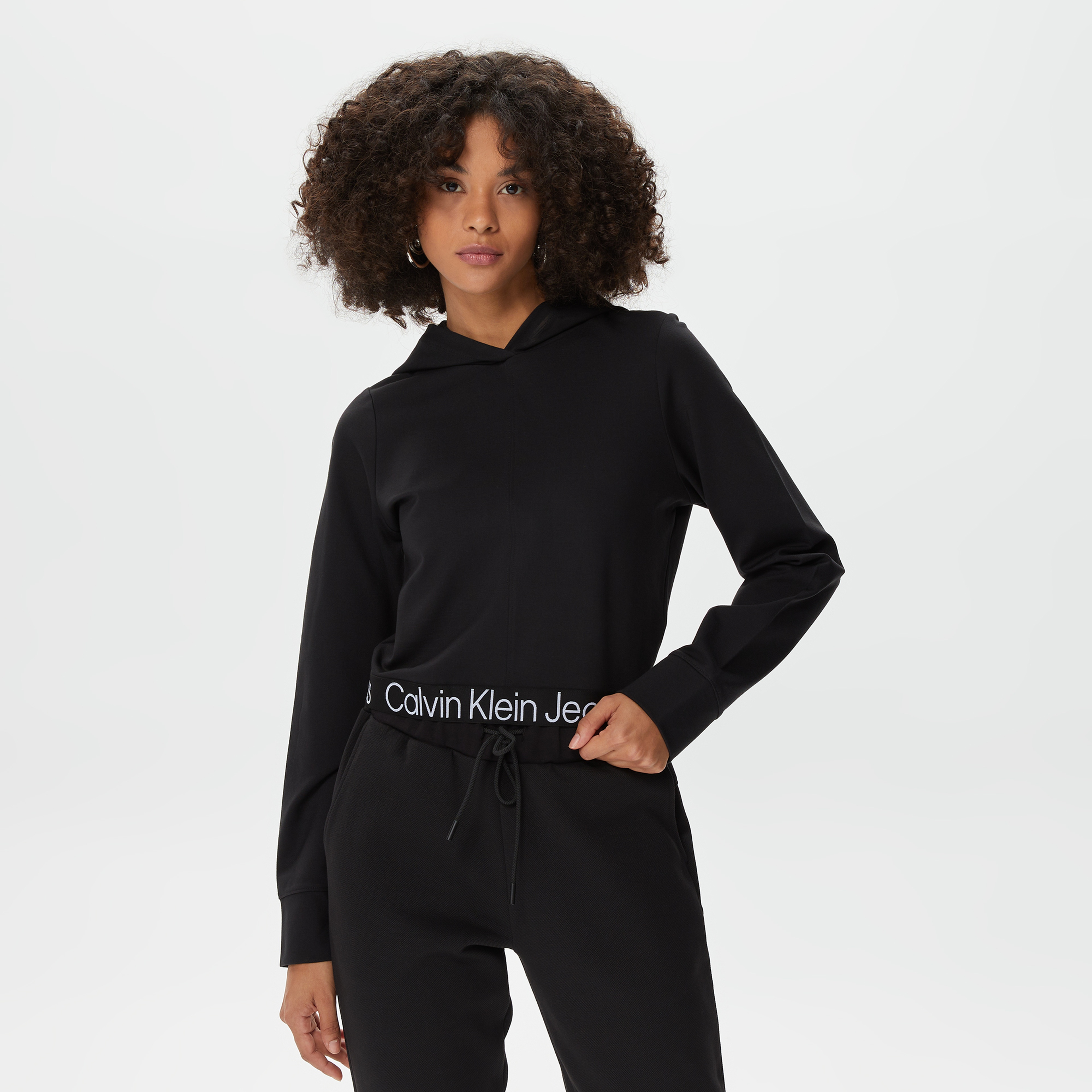 Calvin Klein Tape Milano Siyah Kadın Sweatshirt